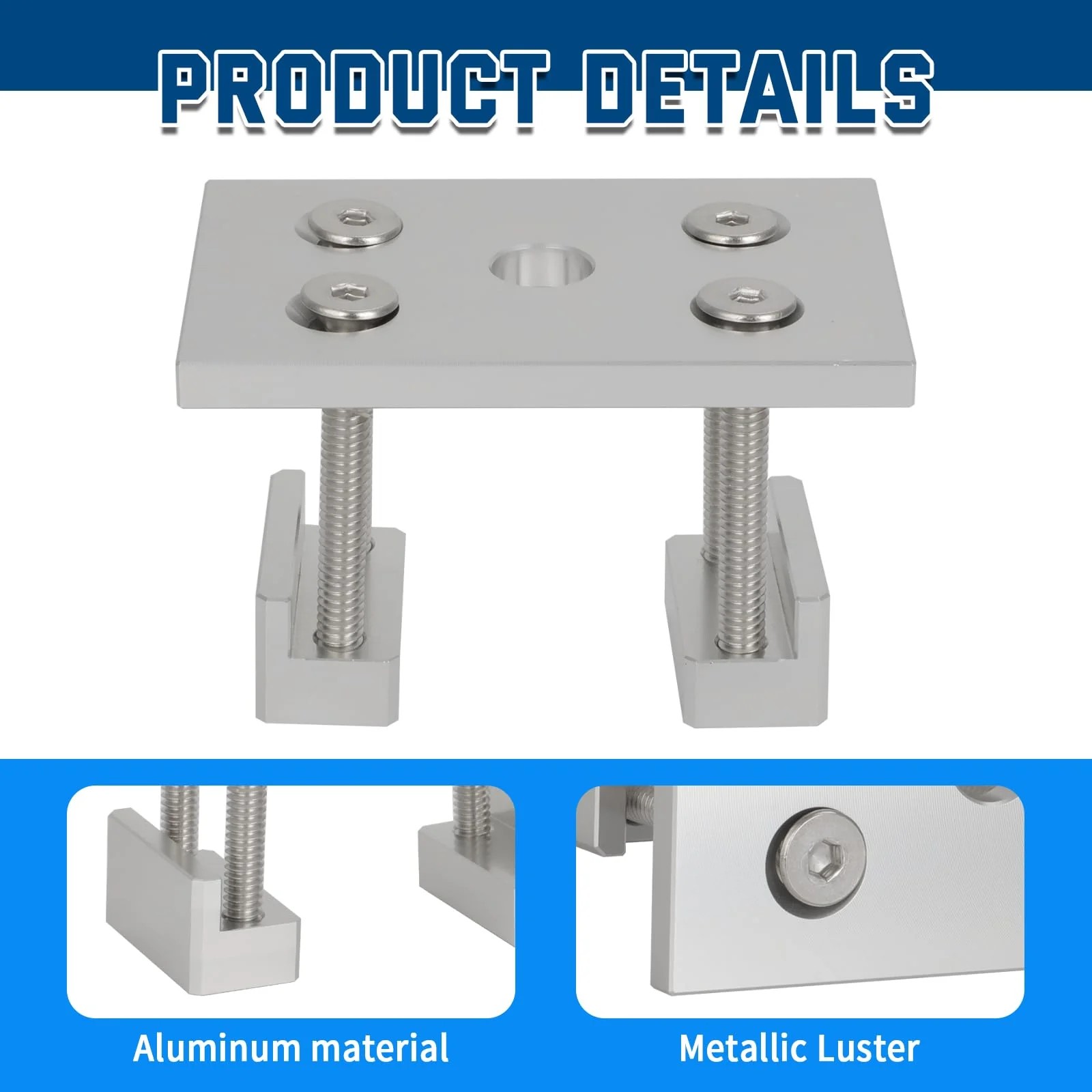 Stake Pocket Antenna Mount Bracket for CB HAM Radio - Fits for Ford F-Series Chevy Silverado Ram 1500/2500/3500 Toyota Tundra & Breedlove Mounts - Image 6