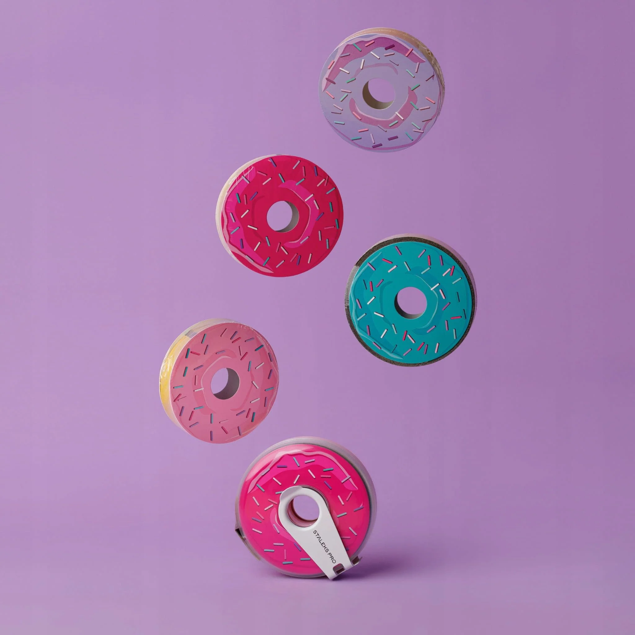 STALEKS PRO Bobbinail Dona with Disposable Refill Pack for Papmam Expert ATC Donut File Dispenser 6 mts (Donuts Grano 100) - Image 5