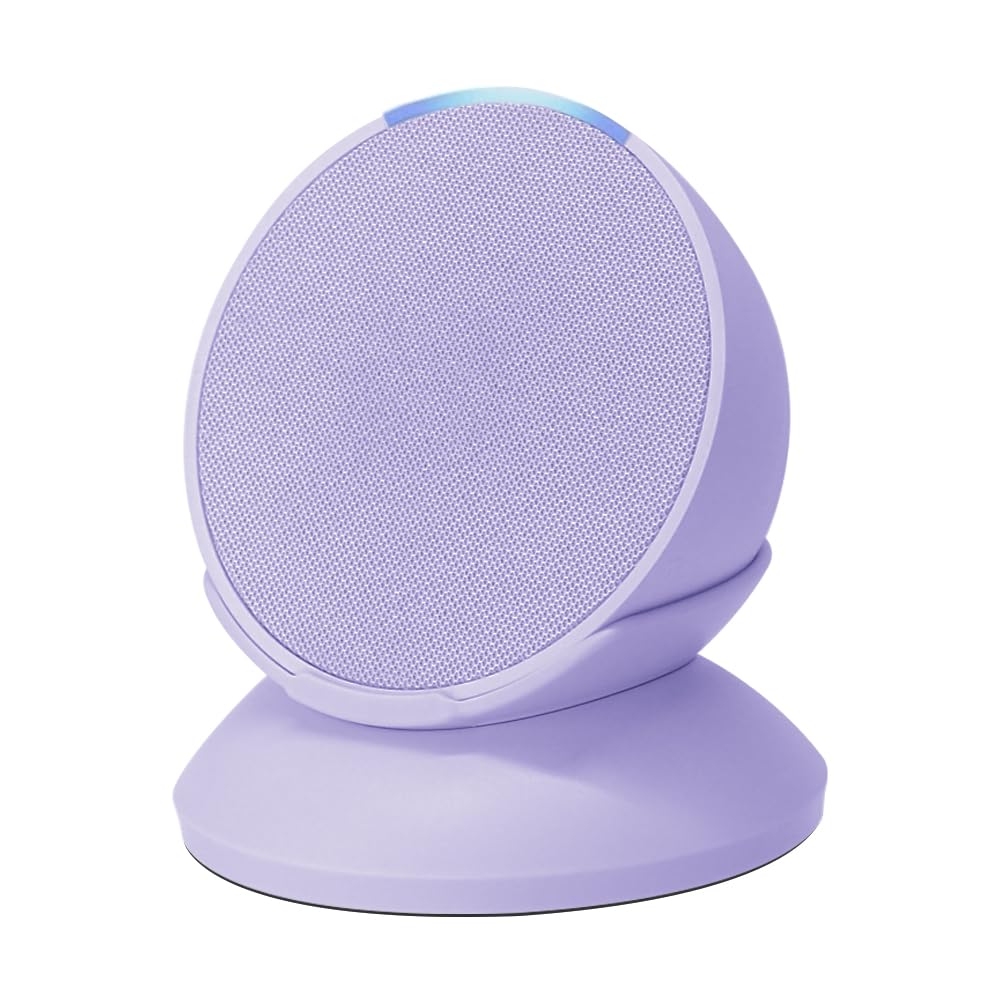 Stand for Echo Pop - Desktop Holder Mount for Echo Pop,Built-in Cable Management,Lavender Bloom