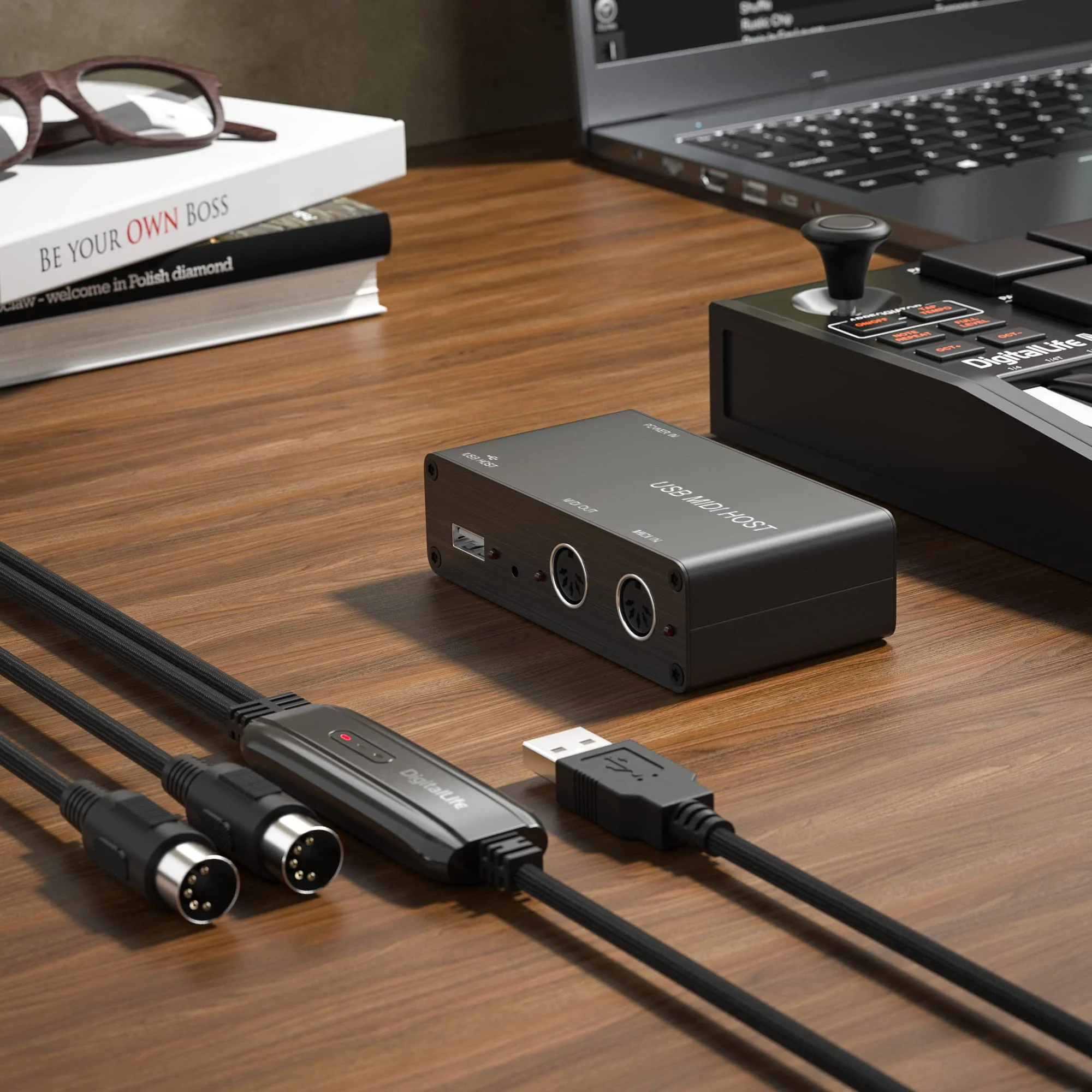 Standalone USB MIDI Host Box - 5-Pin MIDI Interface, MIDI-USB-Host MIDI-HOST - Image 4
