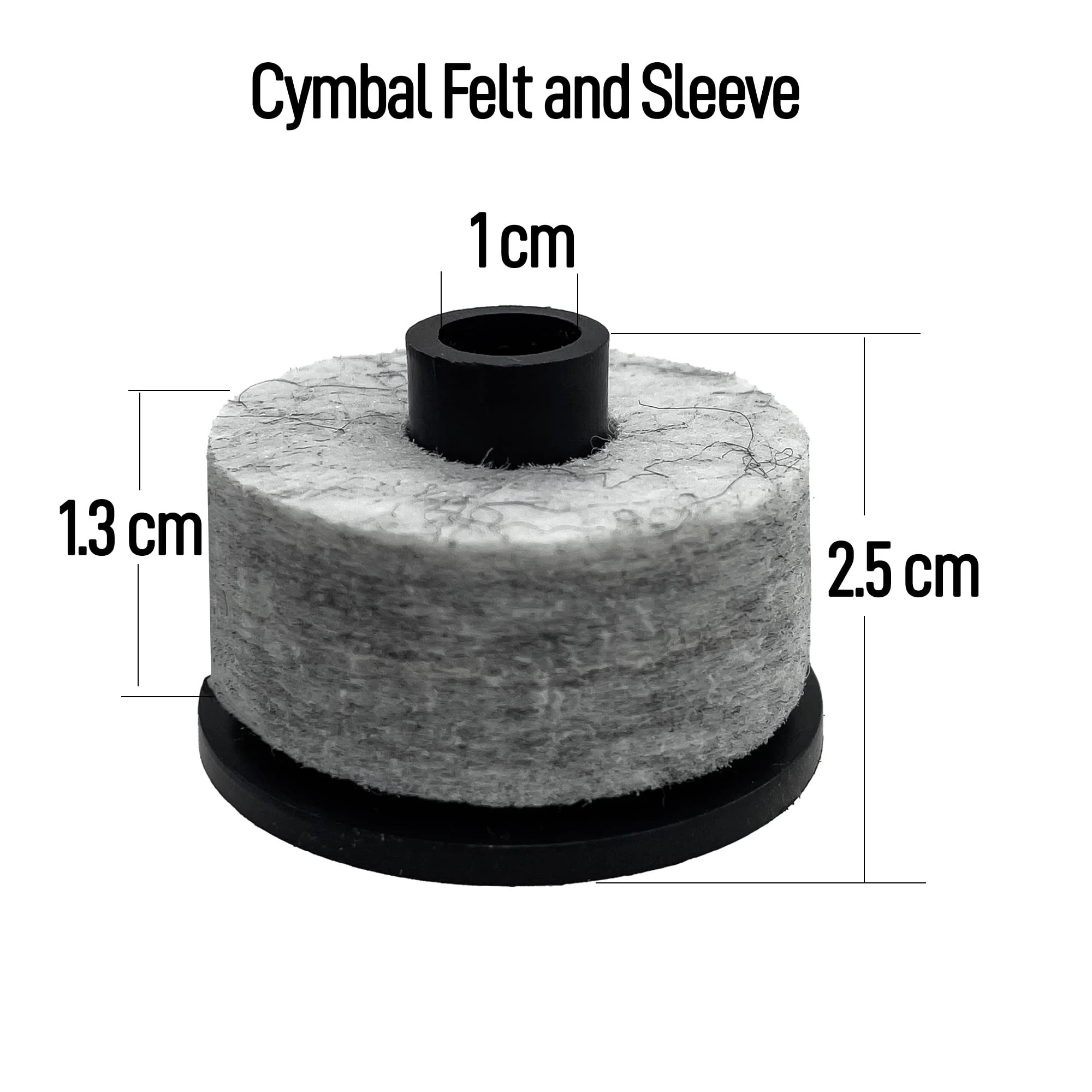 Standard Cymbal Replacement Accessories Set 21pcs - Hi-Hat Clutch, Cymbal Felts, Sleeves, Wing Nuts, Quick release Cymbel Nuts, Drum key & Washers for Drum Set Cymbal (Blue) Blue - Image 4