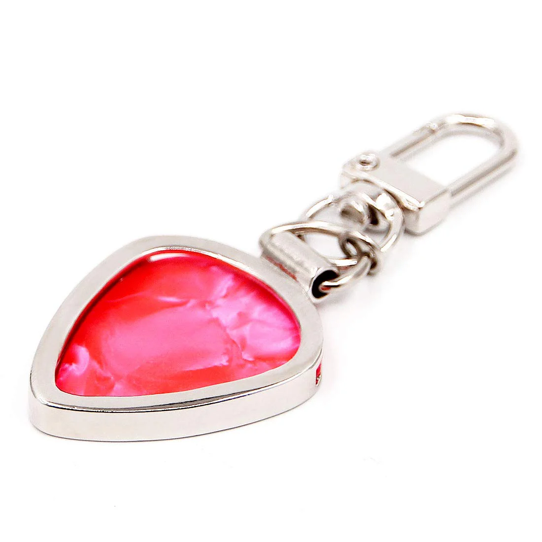 Star Shaped Guitar Pick Holder Keychain for Guitarists (Silver) Silver - Image 5
