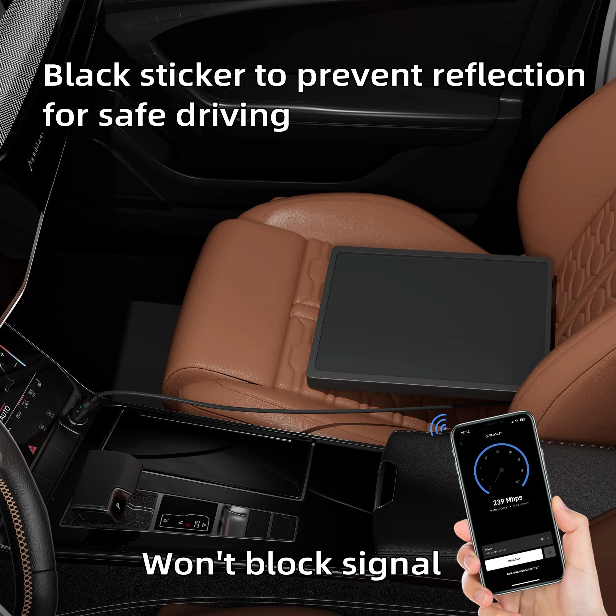 Starlink Mini Case Cover, Luquid Silicone Protective Case for Mini Starlink Dish Antenna Protector Black with Anti-Reflection Sticker - Image 3