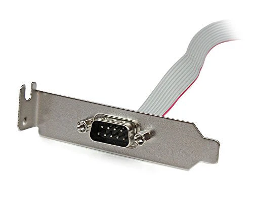 StarTech.com 1 Port 16-Inch DB9 Serial Port Bracket to 10 Pin Header - Low Profile (PLATE9M16LP) - Image 2
