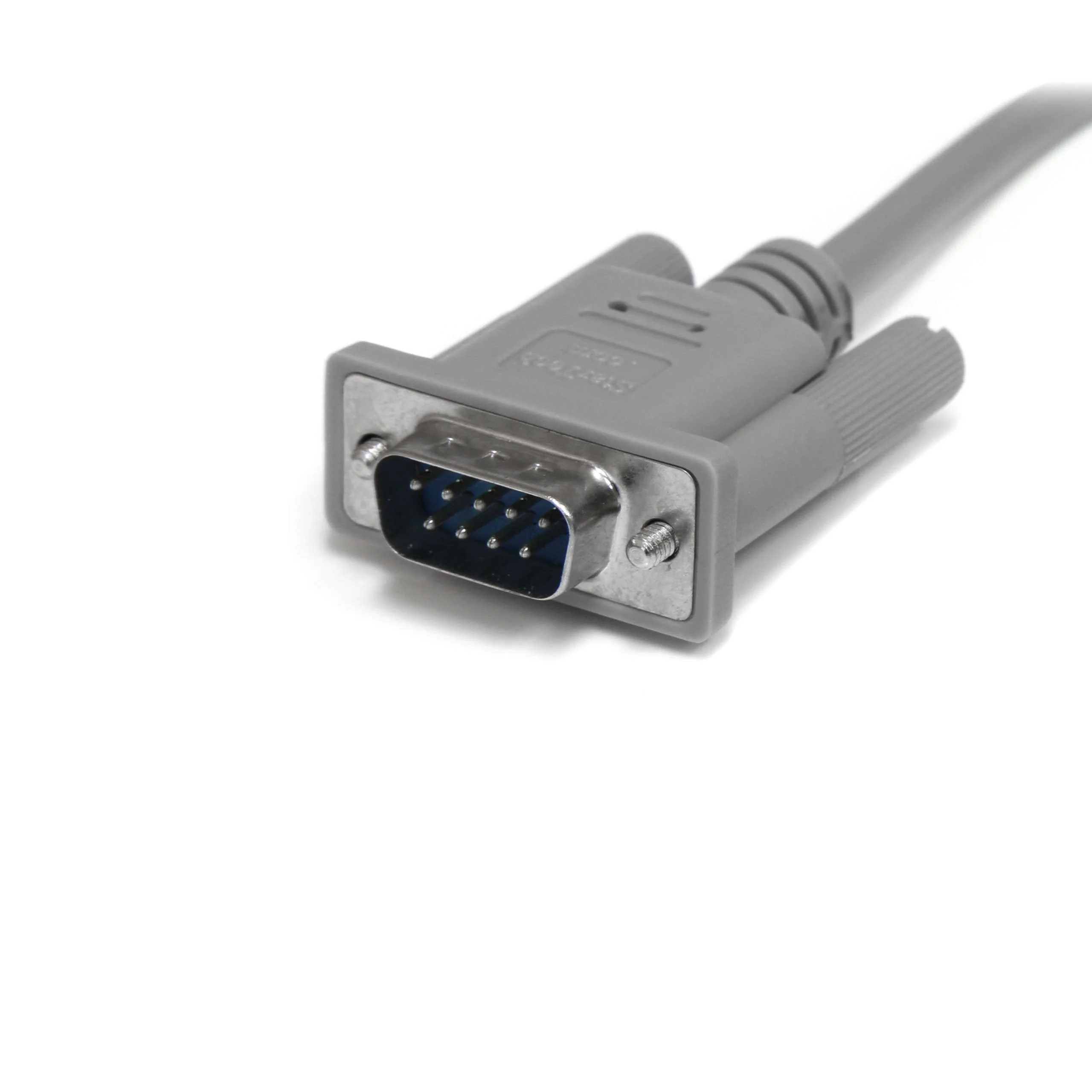 StarTech.com 10 ft DB9 RS232 Serial Null Modem Cable F/M - Null modem cable - DB-9 (M) to DB-9 (F) - 10 ft - SCNM9FM Gray - Image 2