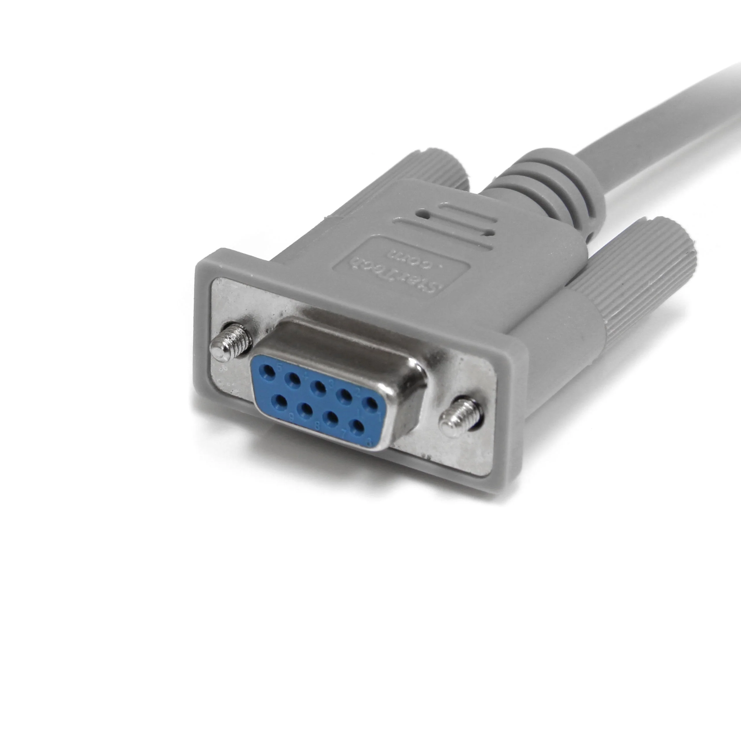 StarTech.com 10 ft DB9 RS232 Serial Null Modem Cable F/M - Null modem cable - DB-9 (M) to DB-9 (F) - 10 ft - SCNM9FM Gray - Image 3