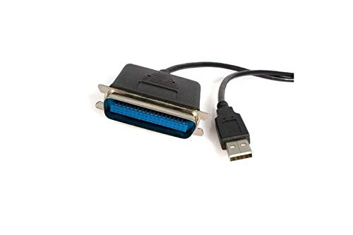StarTech.com 10 ft USB to Parallel Printer Adapter - M/M - USB to ieee 1284 - USB to centronics - USB to Parallel Cable (ICUSB128410), Black 10ft - Image 2