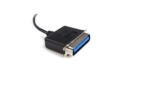 StarTech.com 10 ft USB to Parallel Printer Adapter - M/M - USB to ieee 1284 - USB to centronics - USB to Parallel Cable (ICUSB128410), Black 10ft - Image 3