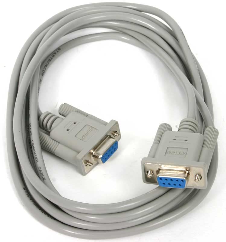 StarTech.com 10' RS232 Serial Null Modem Cable - Null modem cable - DB-9 (F) to DB-9 (F) - 10 ft (SCNM9FF) Female to Female - Image 3