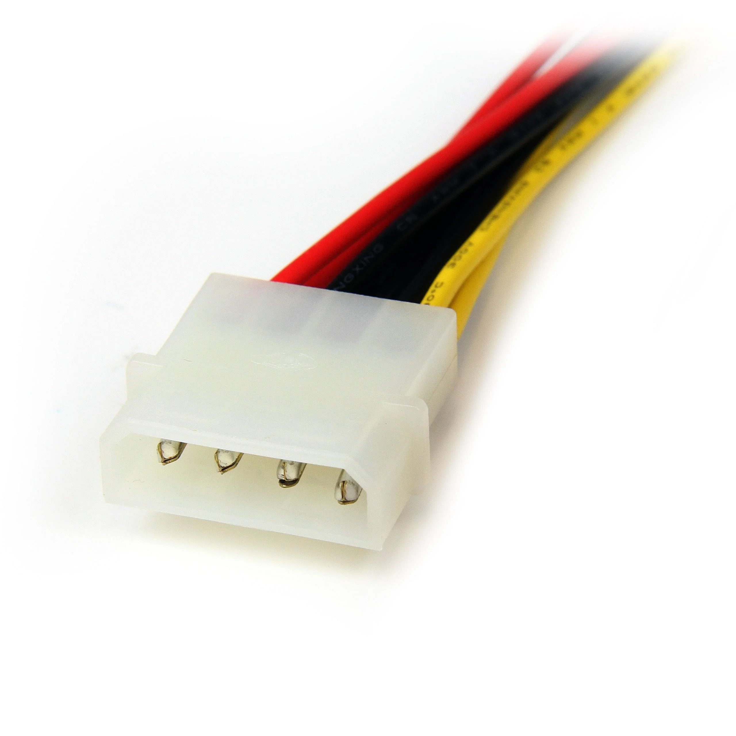 StarTech.com 12in LP4 to 2x SATA Power Y Cable Adapter - Molex to to Dual SATA Power Adapter Splitter (PYO2LP4SATA) 1 Count (Pack of 1) - Image 2