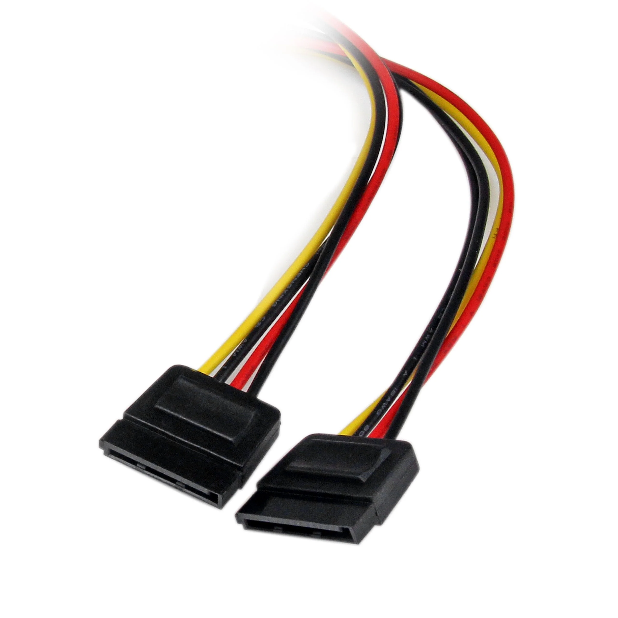StarTech.com 12in LP4 to 2x SATA Power Y Cable Adapter - Molex to to Dual SATA Power Adapter Splitter (PYO2LP4SATA) 1 Count (Pack of 1) - Image 3