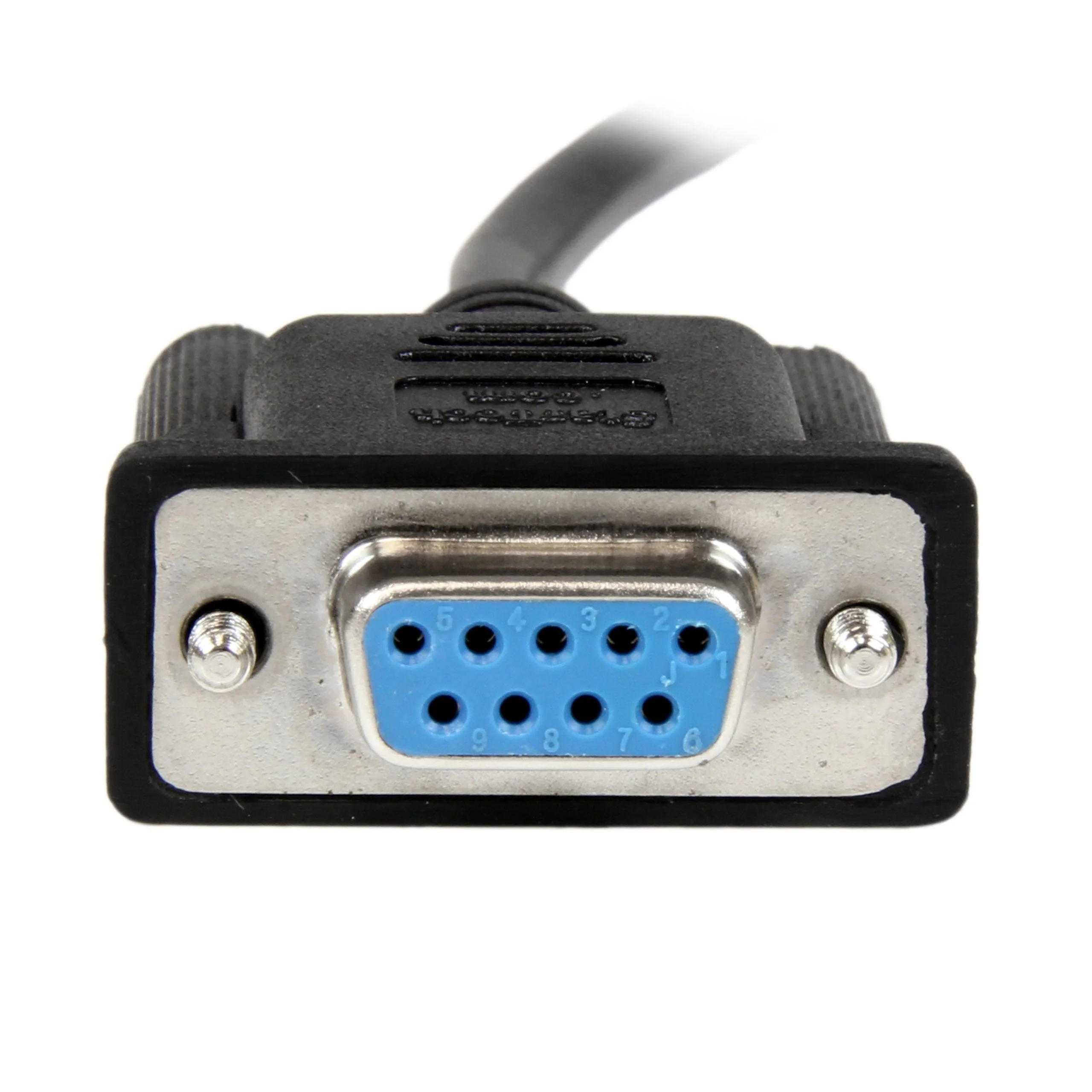 StarTech.com 2m Black DB9 RS232 Serial Null Modem Cable F/F - DB9 Female to Female - 9 pin RS232 Null Modem Cable - 2 meter, Black (SCNM9FF2MBK) 6 ft / 2m - Image 3