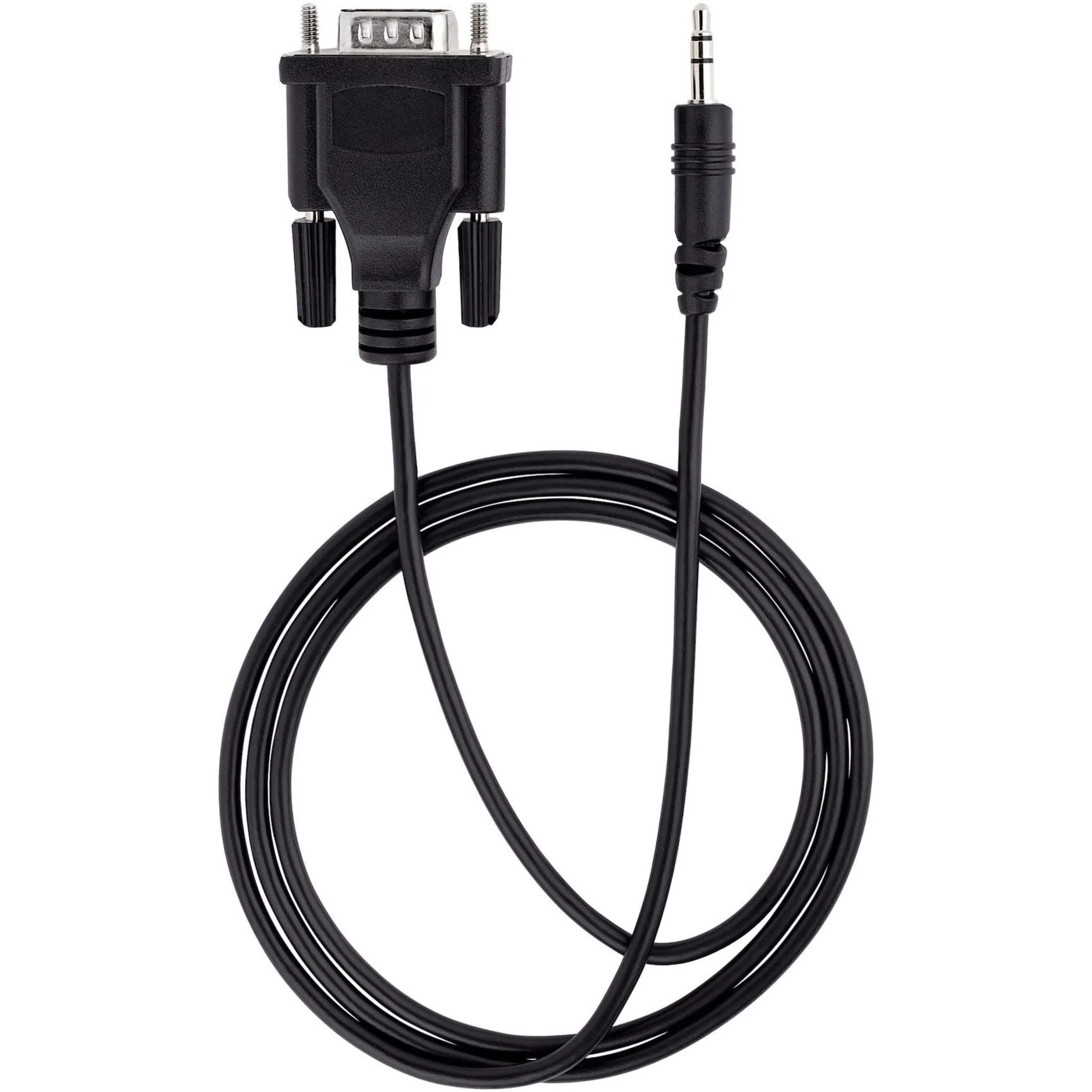 StarTech.com 3ft (1m) DB9 to 3.5mm Serial Cable for Serial Device Configuration, RS232 DB9 Male to 3.5mm Cable for Calibrating Projectors, Digital Signage, TVs via Audio Jack (9M351M-RS232-CABLE) - Image 5