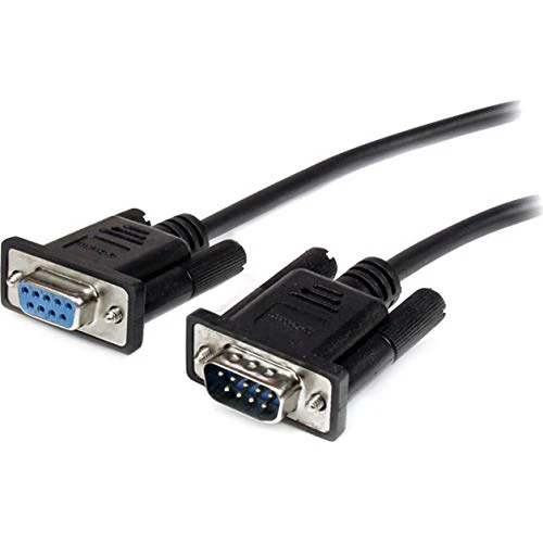StarTech.com 3m Black Straight Through DB9 RS232 Serial Cable - DB9 RS232 Serial Extension Cable - Male to Female Cable (MXT1003MBK), 10 ft / 3m - Image 2