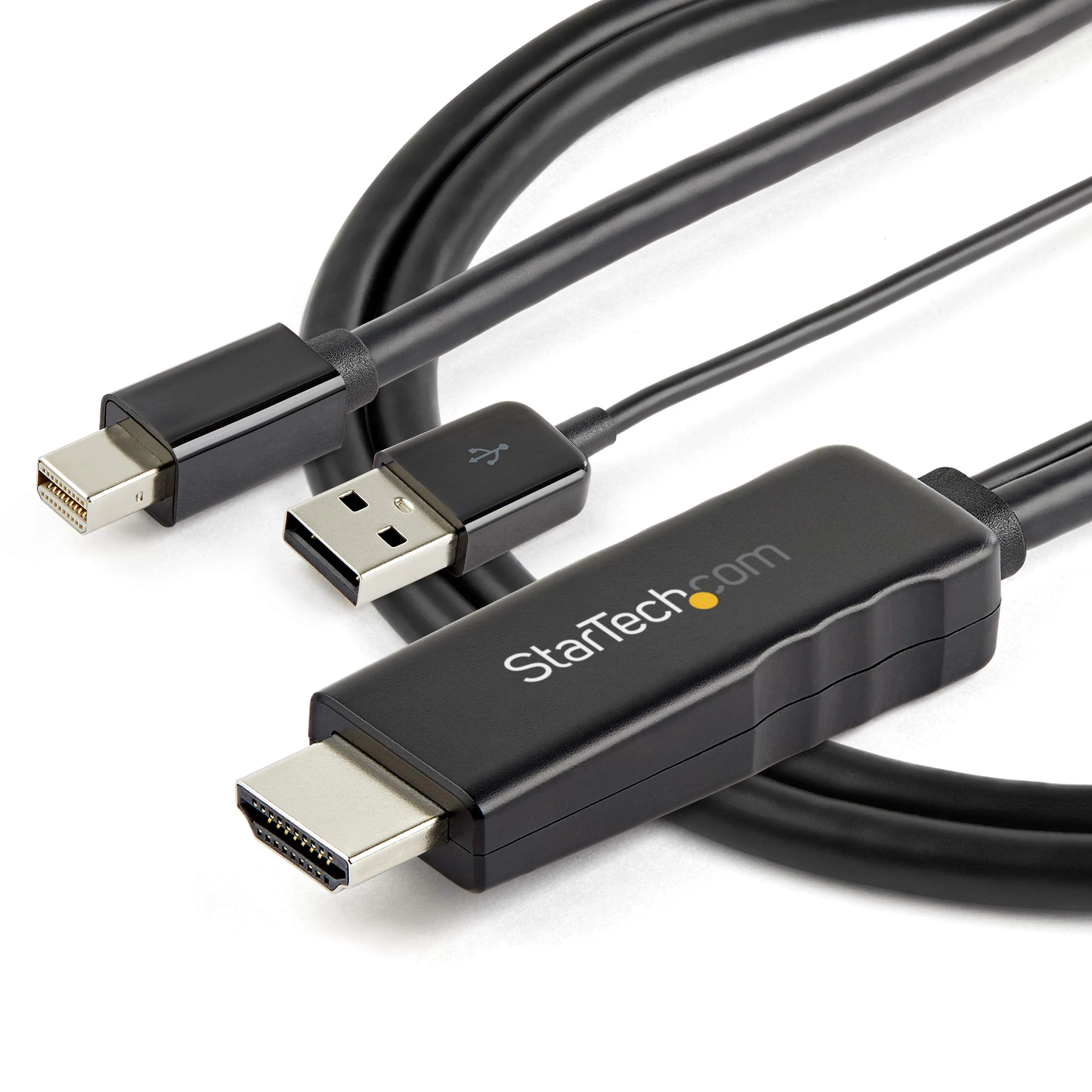 StarTech.com 6ft (2m) HDMI to Mini DisplayPort Cable 4K 30Hz - Active HDMI to mDP Adapter Converter Cable with Audio - USB Powered - Mac & Windows - Male to Male Video Adapter Cable (HD2MDPMM2M) 6 ft / 2 m - Image 5