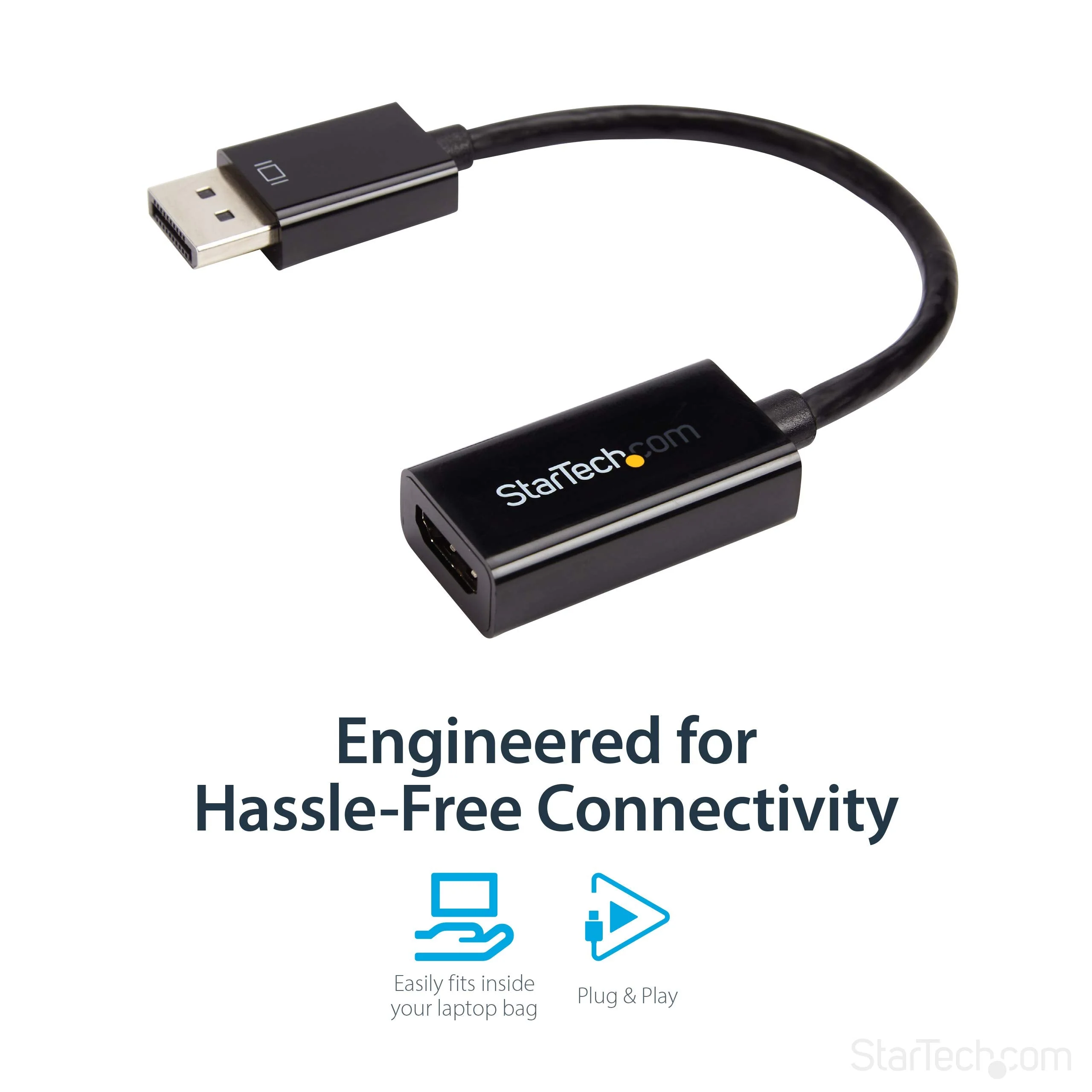 StarTech.com DP2HD4KS DisplayPort to HDMI 4K Audio/Video Converter 4K30Hz 4K HDMI Single - Image 3