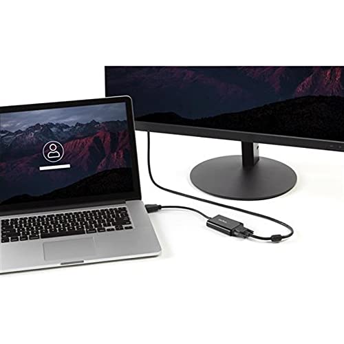 StarTech.com HDMI to VGA Adapter – 1920x1080 – HDMI Converter with Audio Output – VGA to HDMI Monitor Adapter (HD2VGAA2),Black HDMI to VGA - Compact with audio Cable - Image 5
