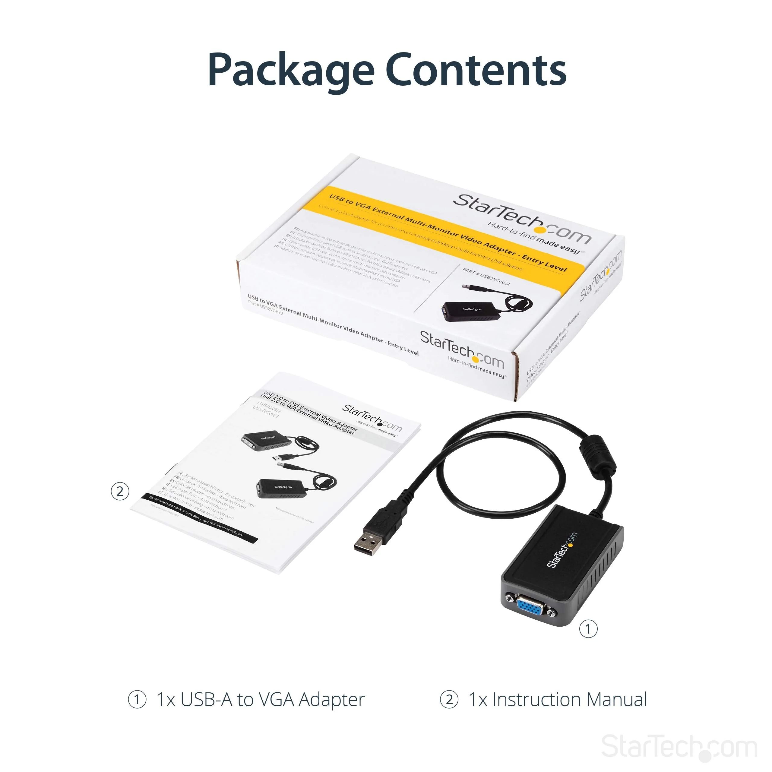 StarTech.com USB 2.0 to VGA Adapter, USB to VGA Monitor Converter for Windows, 1440x900 (no support for macOS/ChromeOS/Linux) 1440p x 900p - Image 6