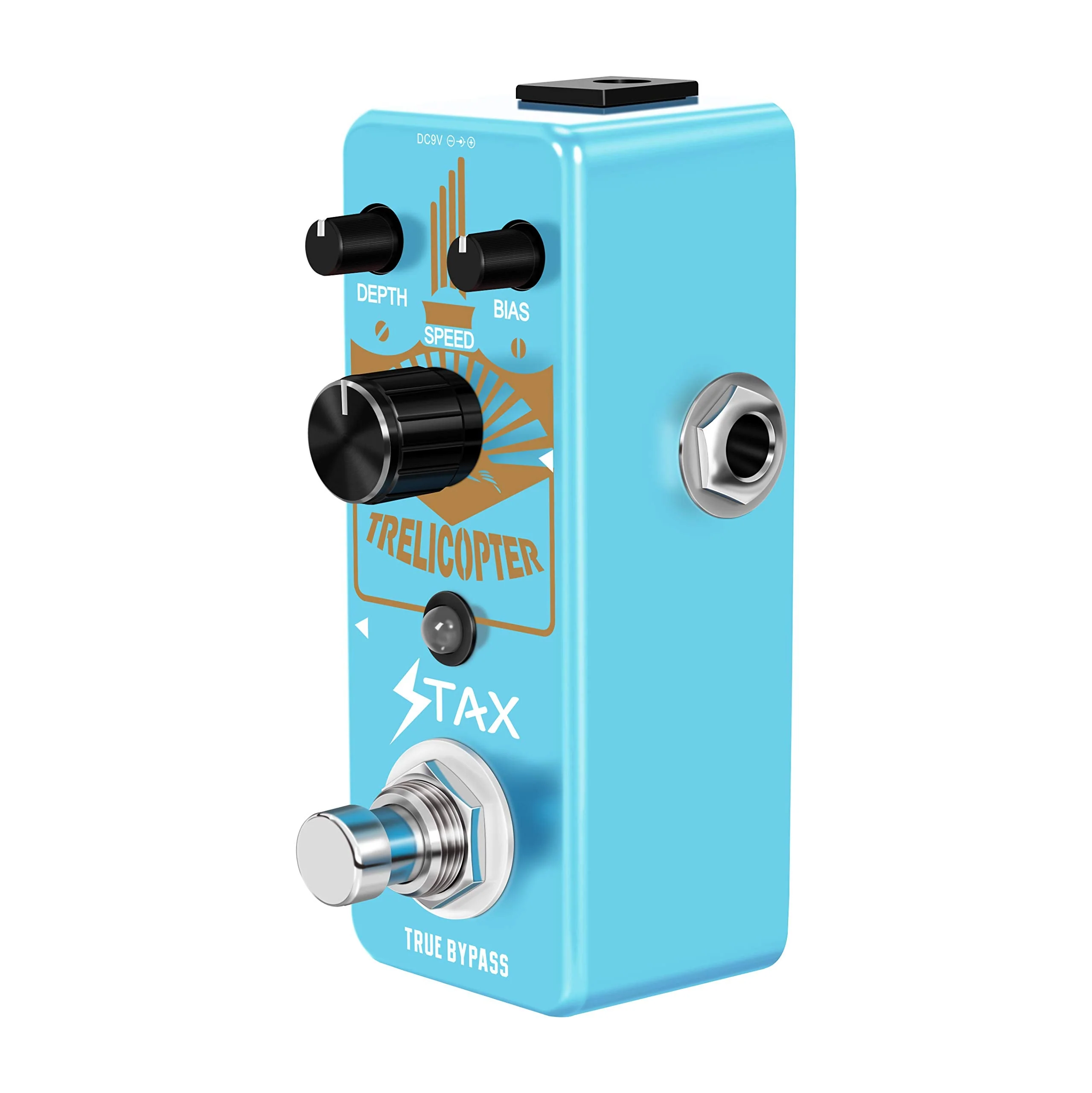 Stax Guitar Tremolo Pedal Trelicopter Effect Pedal For Electric Guitar Mini Size True Bypass - Image 2