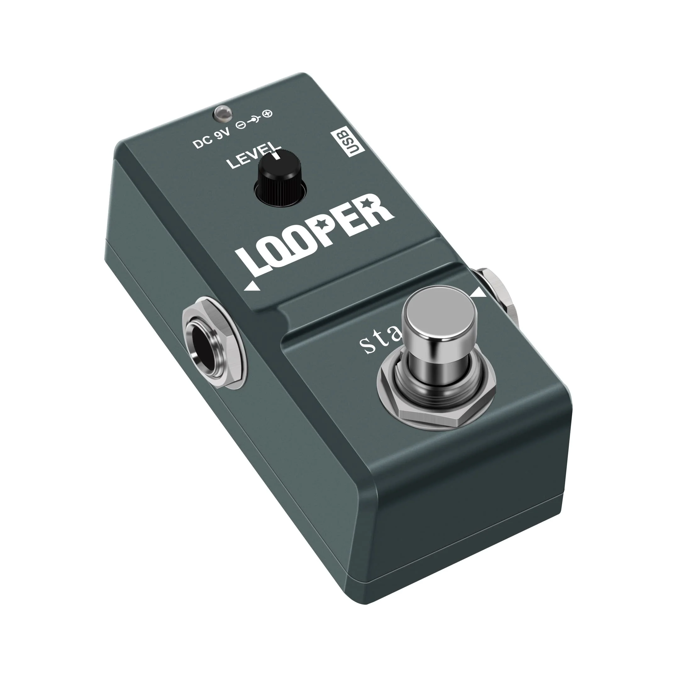 Stax Tiny Looper Pedal –Tiny Looper Electric Guitar Effect Pedal 10-Min Stereo Looper Unlimited Overdubs One-Button Control (Record/Play/Stop/Overdub/Delete) True Bypass. - Image 2