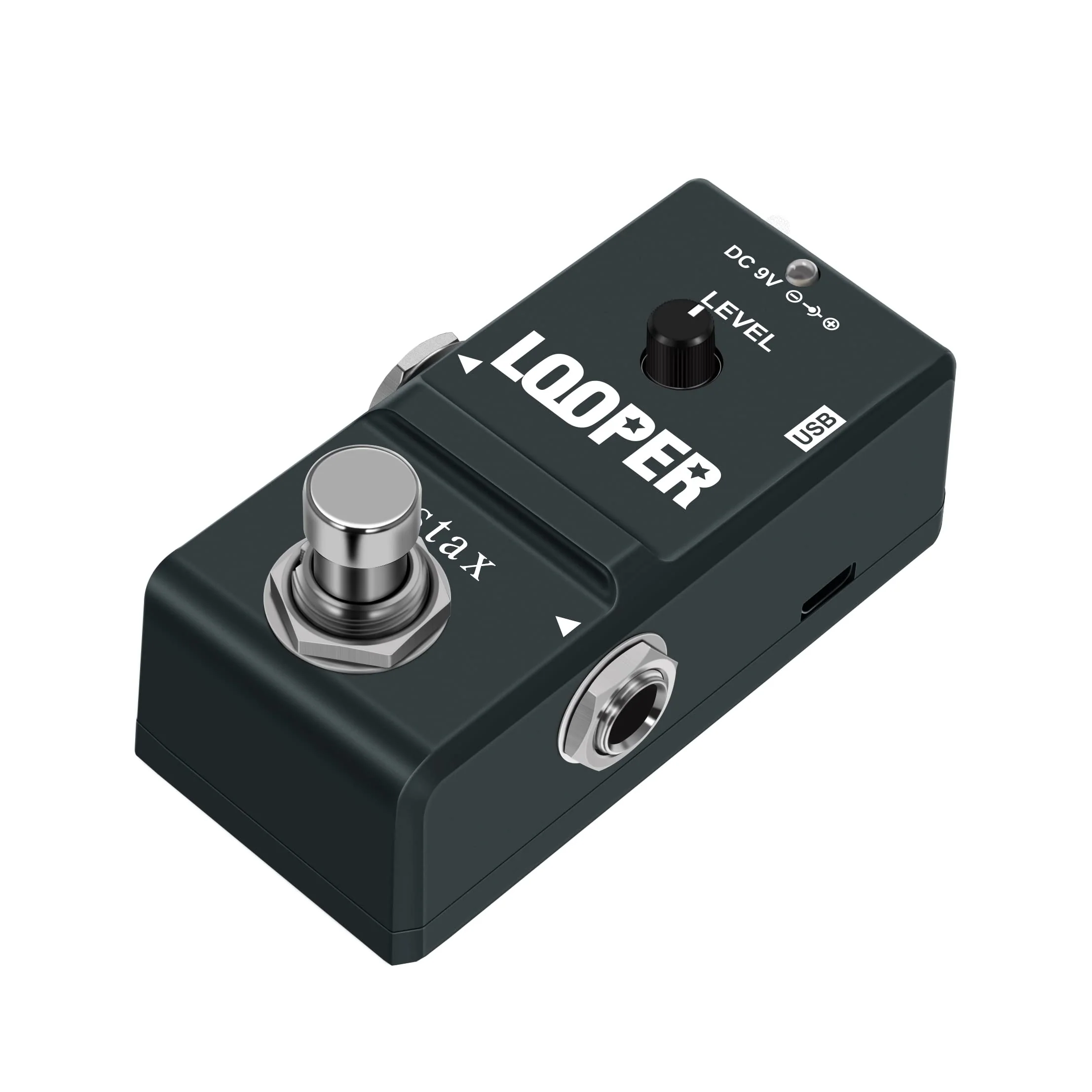 Stax Tiny Looper Pedal –Tiny Looper Electric Guitar Effect Pedal 10-Min Stereo Looper Unlimited Overdubs One-Button Control (Record/Play/Stop/Overdub/Delete) True Bypass. - Image 3