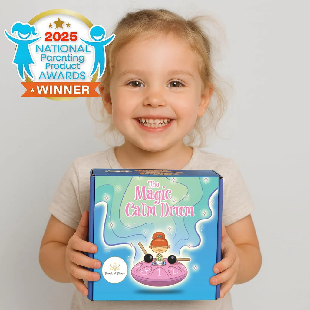 Steel Drum | Handpan 6 Inch 8 Notes with Storybook and Songbook | Magic Calm Drum | Kids Musical Instruments for Ages 3–8 | Anger Management Toys | Music Gifts (Pink) Pink - Image 2
