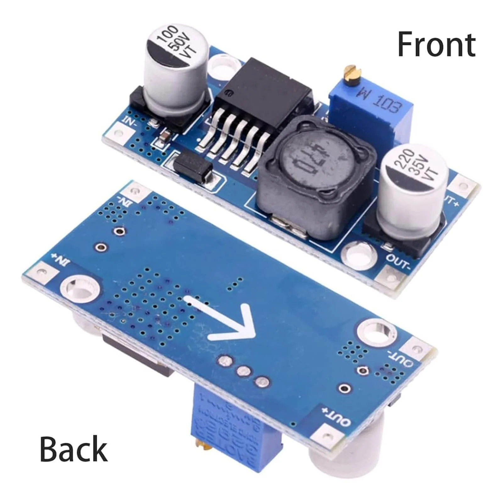 Step Down Converter Binghe Pack of 10 DC-DC 3A Buck Converter, Step-Down Converter Module, Voltage Regulator, Adjustable Power Supply Downward Module, 3.2-46 V to 1.25-35 V Adjustable Power Supply - Image 7