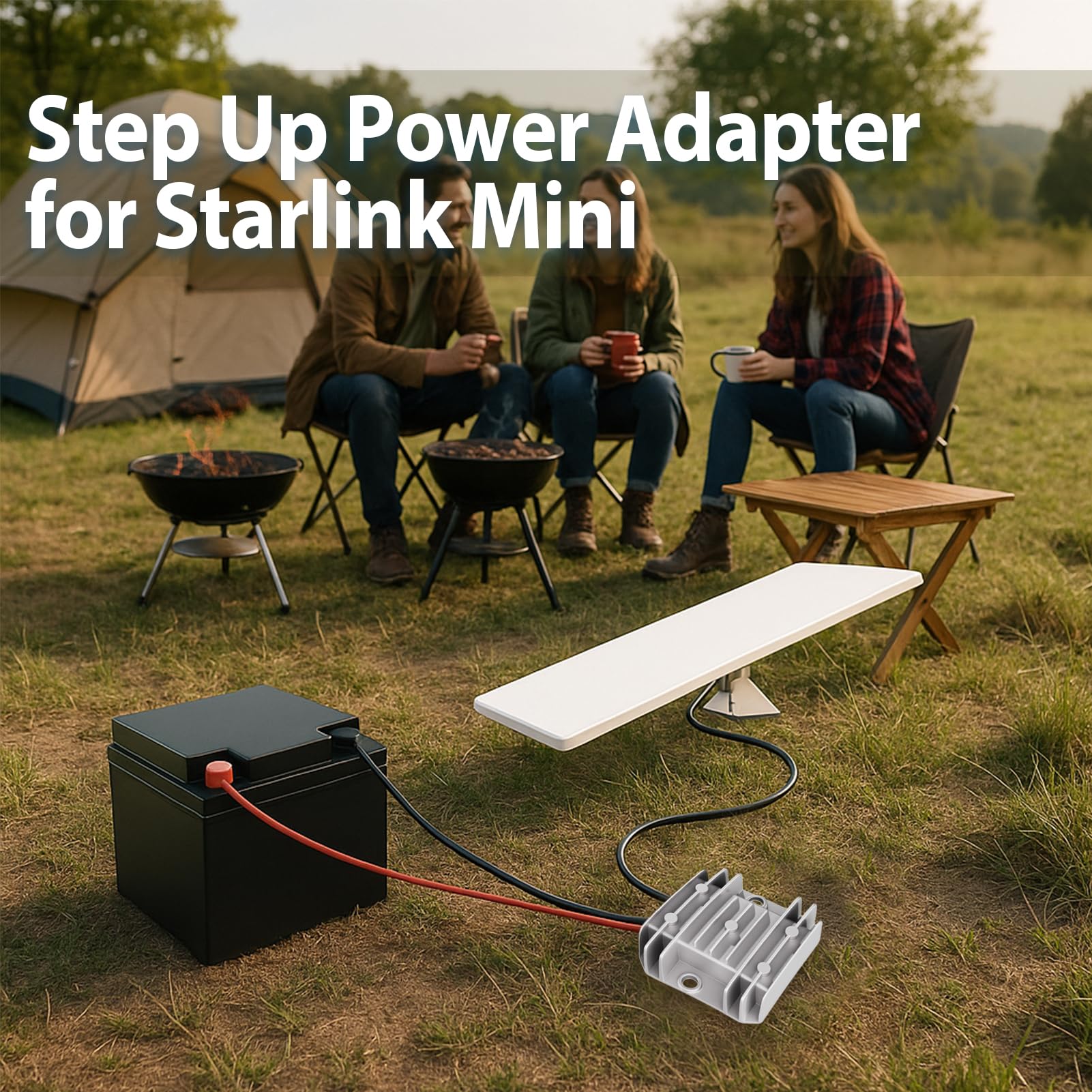 Step Up Power Cable for Starlink Mini, 12V 24V to 30V 3.5A Converter with 3.28FT Cable, 100W IP68 Waterproof DC Boost Adapter for Starlink Mini, Motorhome, Outdoor, and Travel Use - Image 2