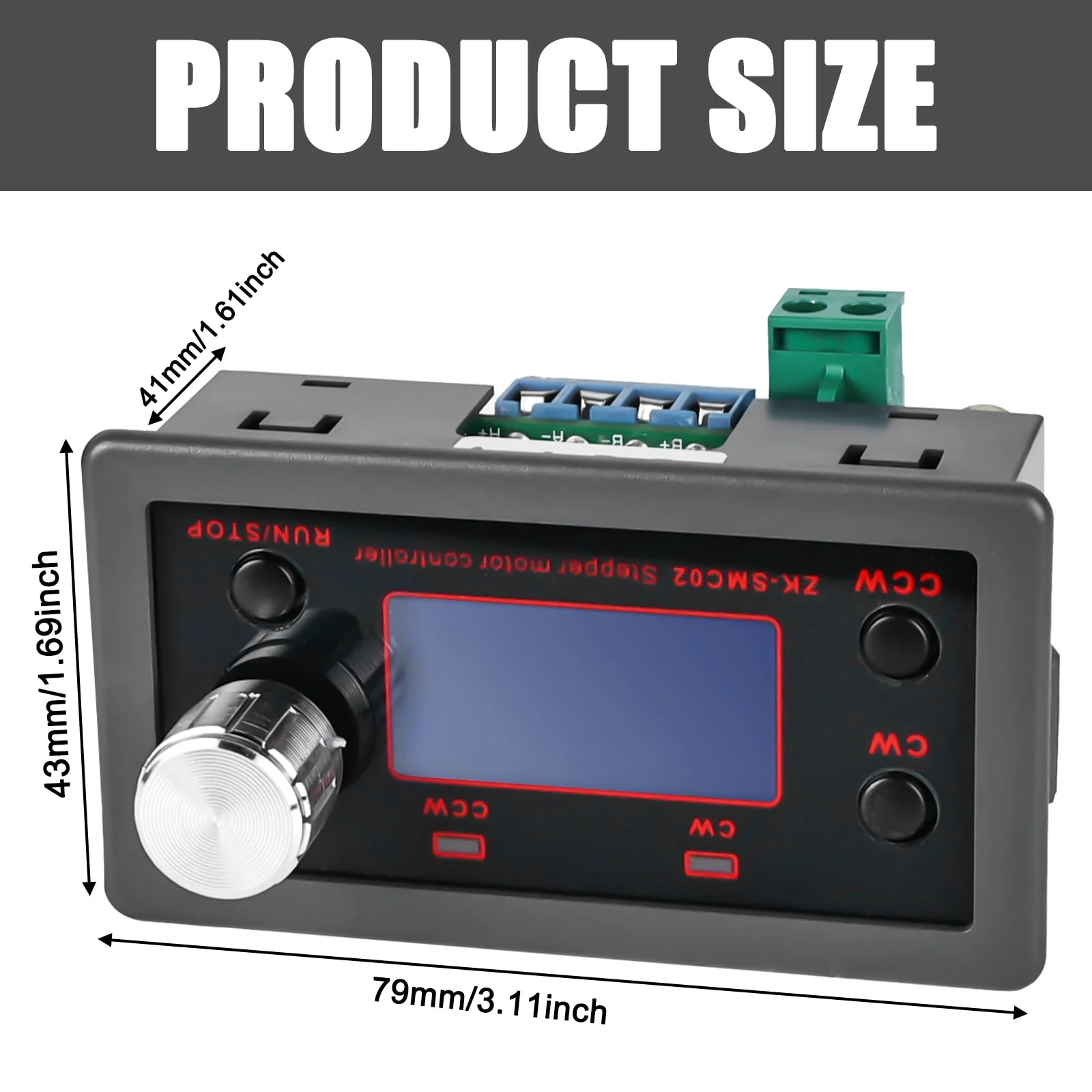 Stepper Motor Driver Controller for NEMA 17 23 Motor, 4A Stepper Motor Control Integrated Board Forward/Reverse Pulse Speed Angle Control Module PLC Serial Communication - Image 2