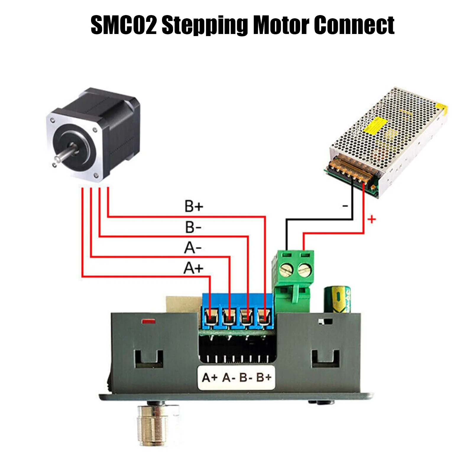 Stepper Motor Driver for NEMA 17 Binghe SMC02 Stepper Motor Driver Controller Stepper Motor with Display Forward/Reverse Stepper Motor Driver Control PLC Serial Communication for NEMA 17 23 Moto - Image 6