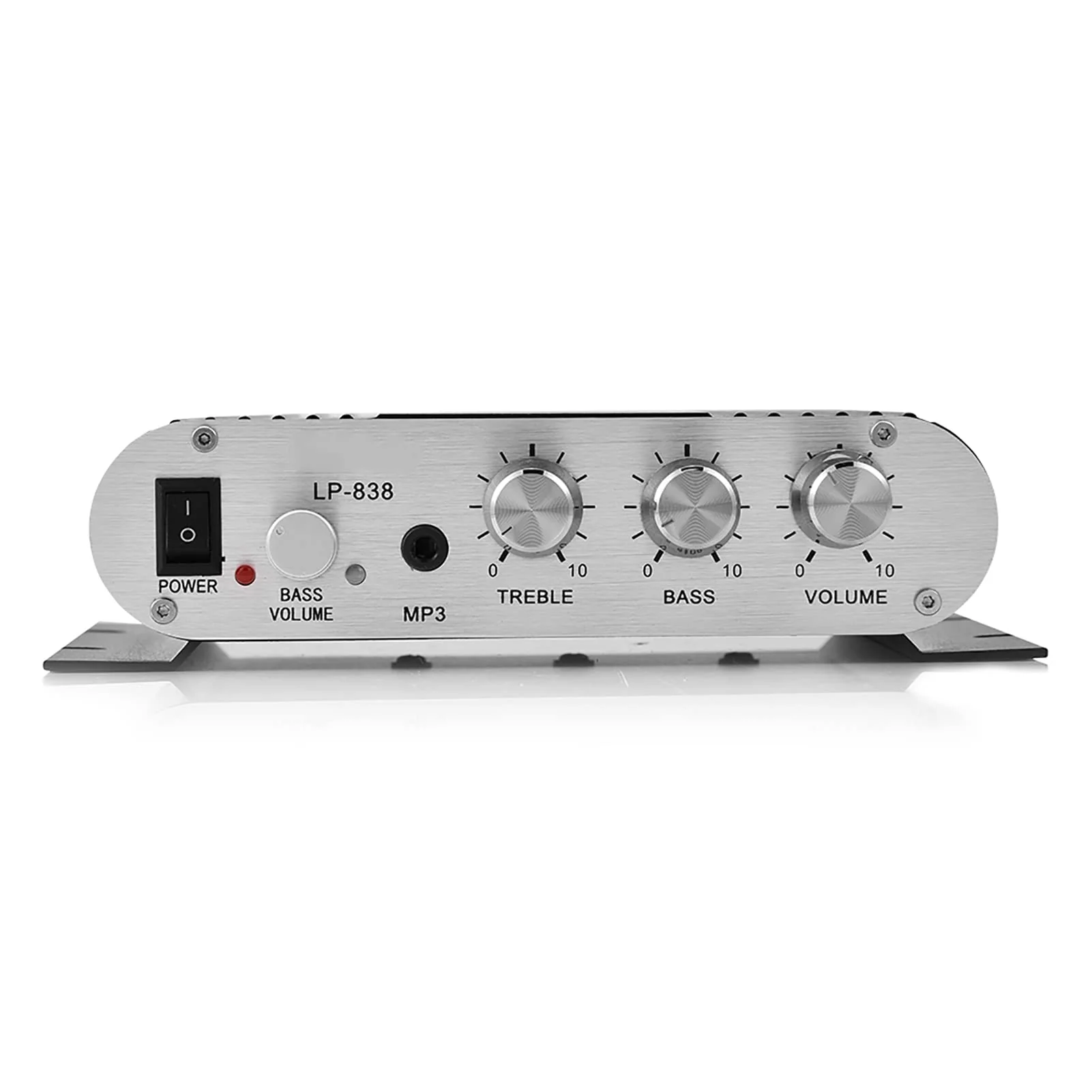 Stereo Audio Amplifier Receiver, 15Wx2 Output Stereo Bass Home Amplifiers, with 3.5mm and Port, Digital Amp for Car, MP3, MP4, CD Players (Black) Black - Image 7
