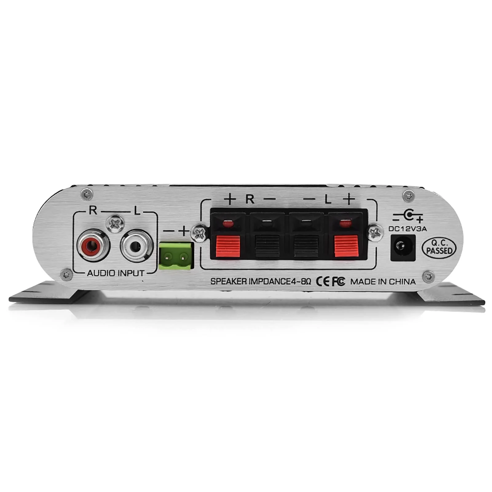 Stereo Audio Amplifier Receiver, 15Wx2 Output Stereo Bass Home Amplifiers, with 3.5mm and Port, Digital Amp for Car, MP3, MP4, CD Players (Black) Black - Image 8