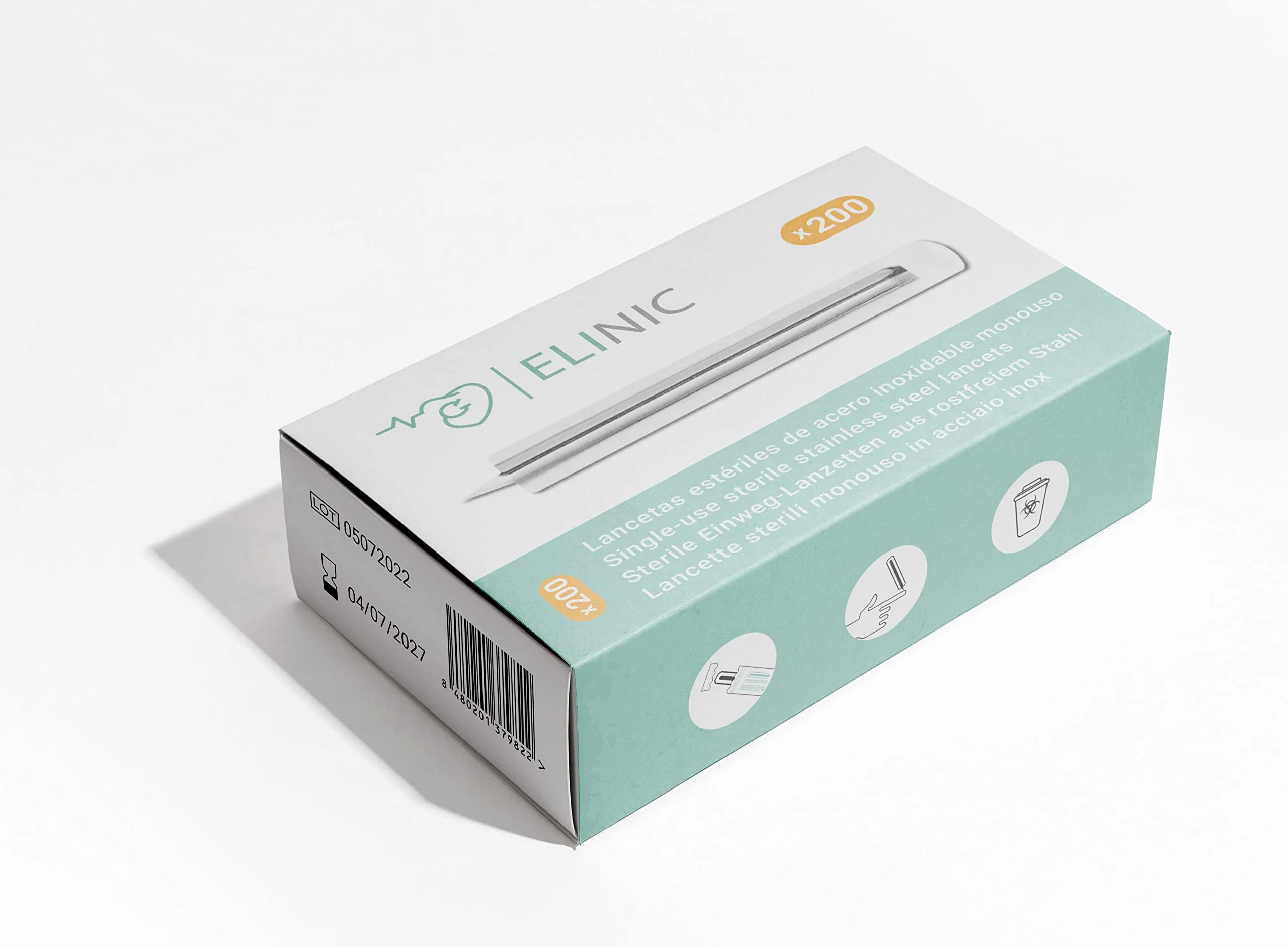 Sterile Stainless Steel Lancets (Pack of 200) - Image 2