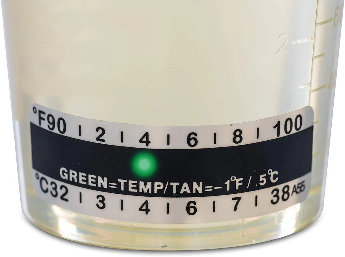 Sterile Urine Cup / Sample Cup Screw Top 120ml with Temperature Indicator Pack of 5 - Image 6