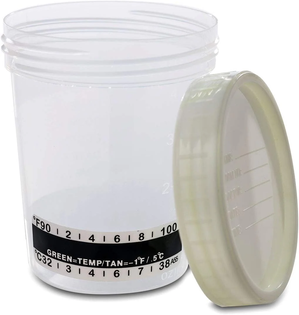 Sterile Urine Cup / Sample Cup Screw Top 120ml with Temperature Indicator Pack of 5 - Image 8