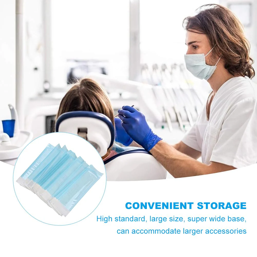 Sterilisation Bag, Self-Sealing Sterilisation Bag, 150 Pieces Disposable Sterilisation Bags, Sterilisation Bags, Self-Adhesive, Sterilisation Bag for Autoclave, Sterilisation Bag 90X260mm*150pcs - Image 2