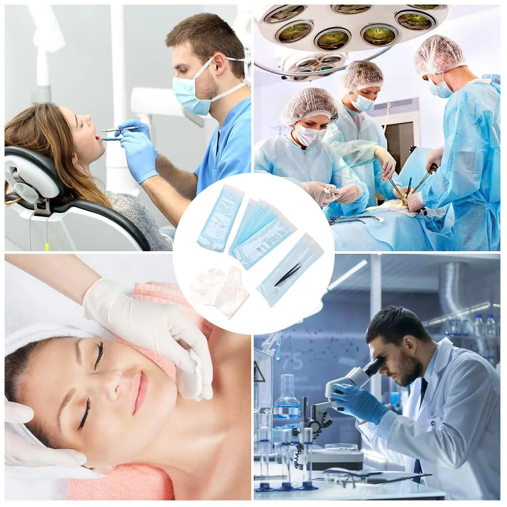 Sterilisation Bag, Self-Sealing Sterilisation Bag, 150 Pieces Disposable Sterilisation Bags, Sterilisation Bags, Self-Adhesive, Sterilisation Bag for Autoclave, Sterilisation Bag 90X260mm*150pcs - Image 3