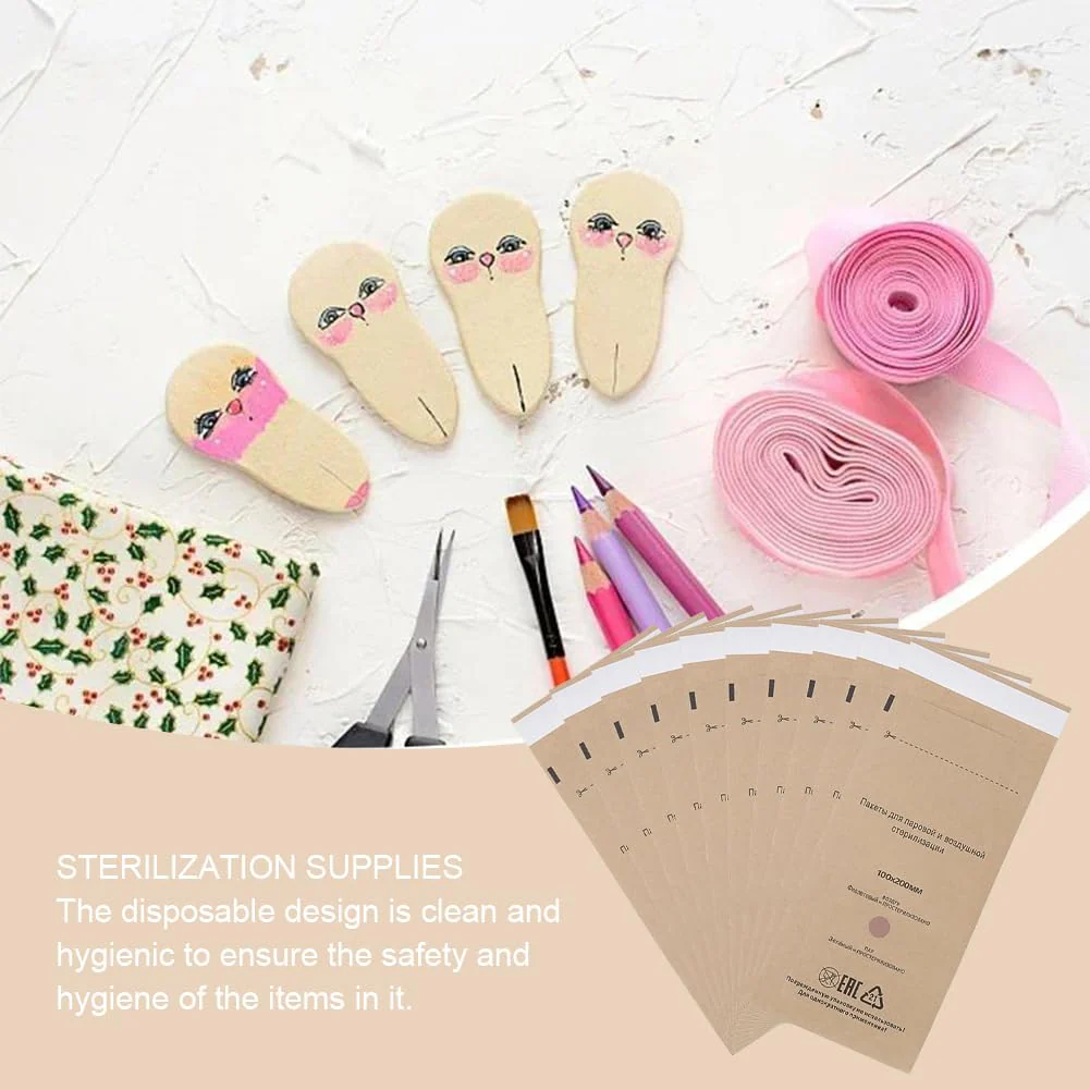 Sterilisation Bags, Pack of 50 Self-Sealing Sterilisation Bags, Disposable Sterilisation Bag, Dental Tool Sterilisation Bag, Sterilisation Bag Self-Adhesive Sterilisation Bag - Image 4