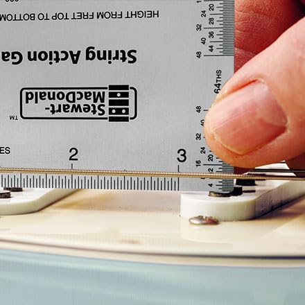 StewMac String Action Gauge And Ruler, Inches, Stainless Steel - Designed by StewMac, The Original measuring tool for acoustic and electric guitar, and bass setup - Image 5