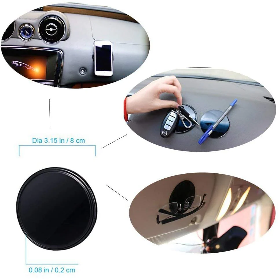 Sticky Gel Pads Multi Function Removable Anti Slip Gel Pad Magic Gel Mat Stick on Car Dashboard Glass Mirrors Metal Tile Walls Kitchen Stand Recipe Holder Non-Slip Rug Pet Bowl Mat Pad - Image 5