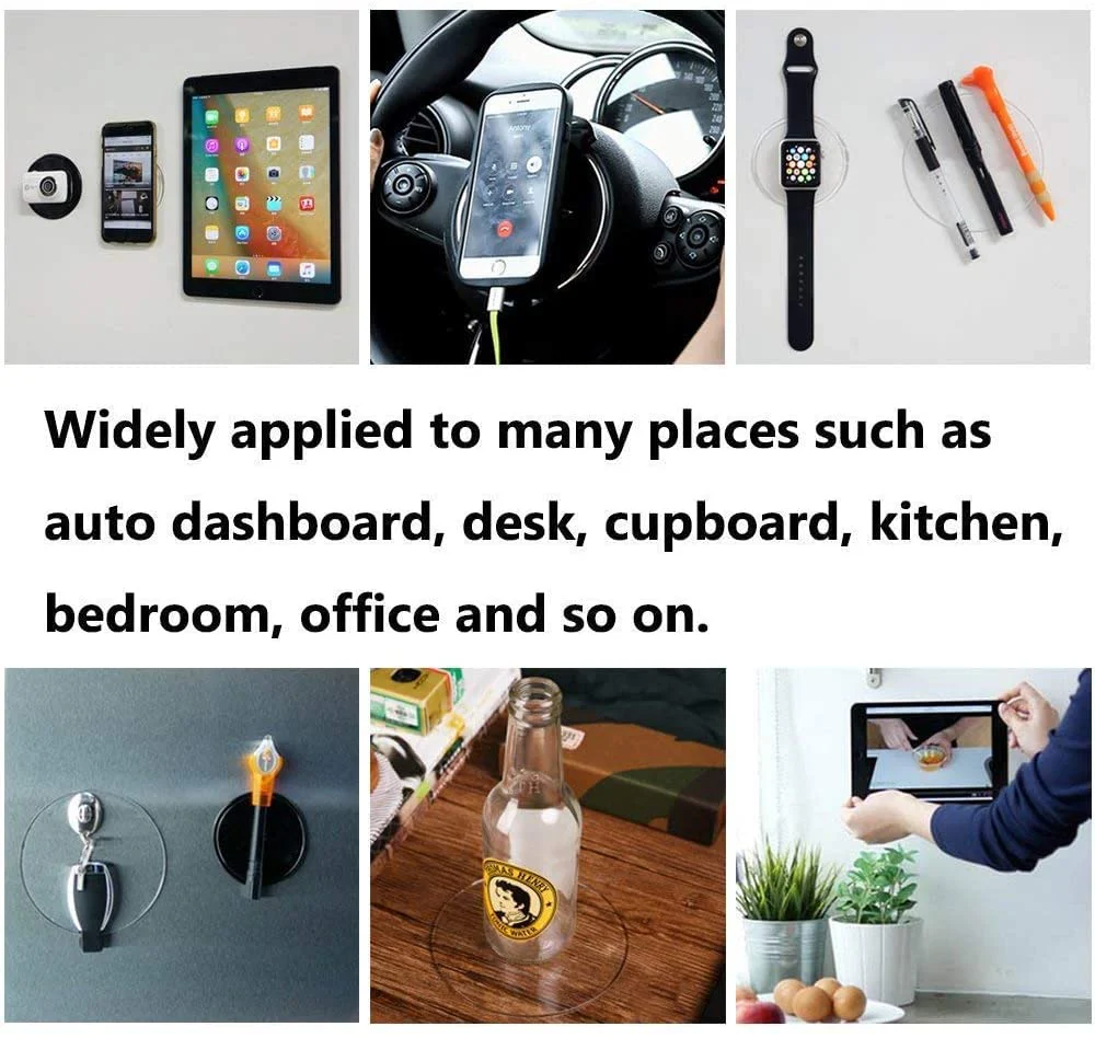 Sticky Gel Pads Multi Function Removable Anti Slip Gel Pad Magic Gel Mat Stick on Car Dashboard Glass Mirrors Metal Tile Walls Kitchen Stand Recipe Holder Non-Slip Rug Pet Bowl Mat Pad - Image 8