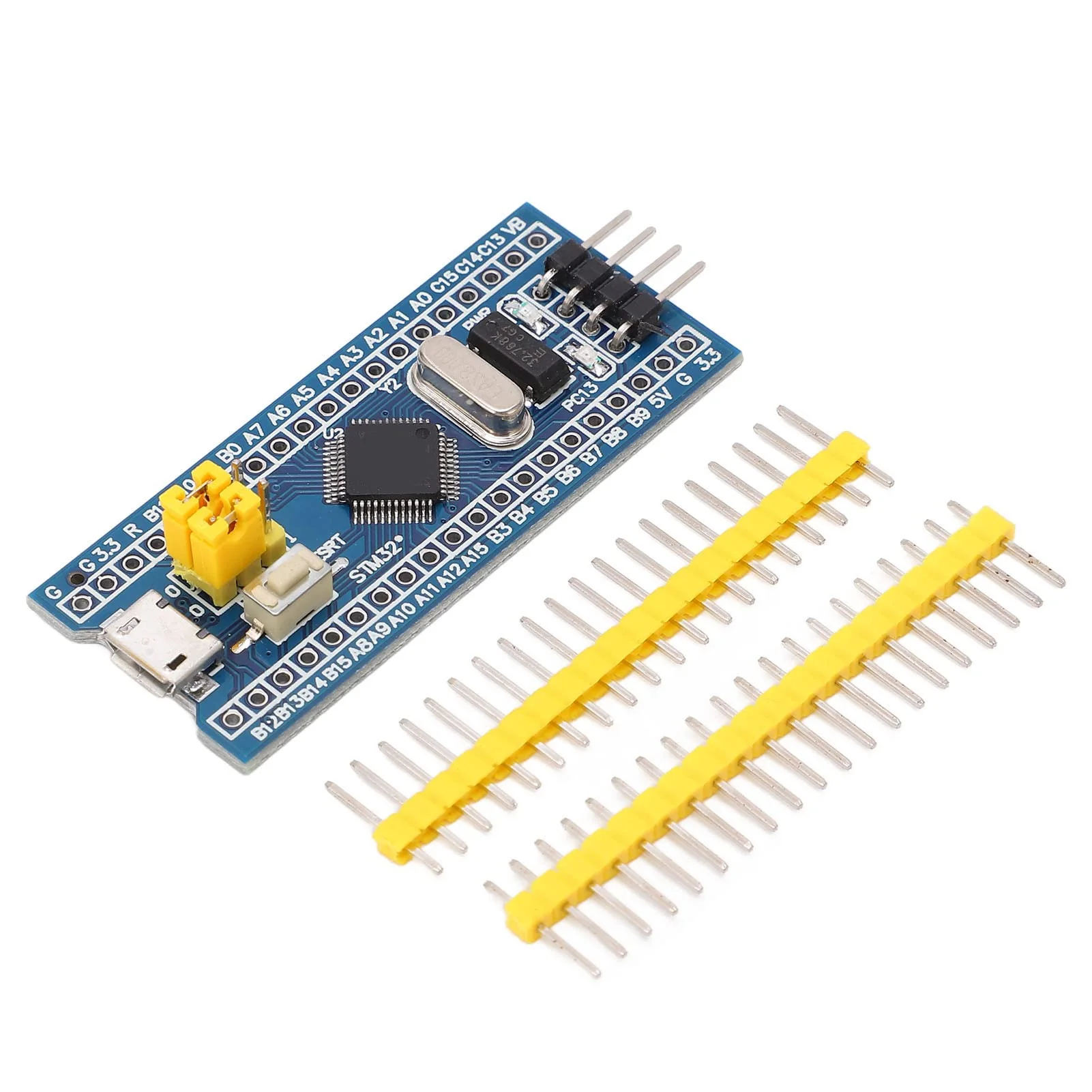 STM32F103C8T6 Minimal, Electronic Component Module Component Module Electronic Component Module System Development Board with Overcharging, Overdischarge, Short Circuit Protection, Mirco Pack of 5 - Image 3