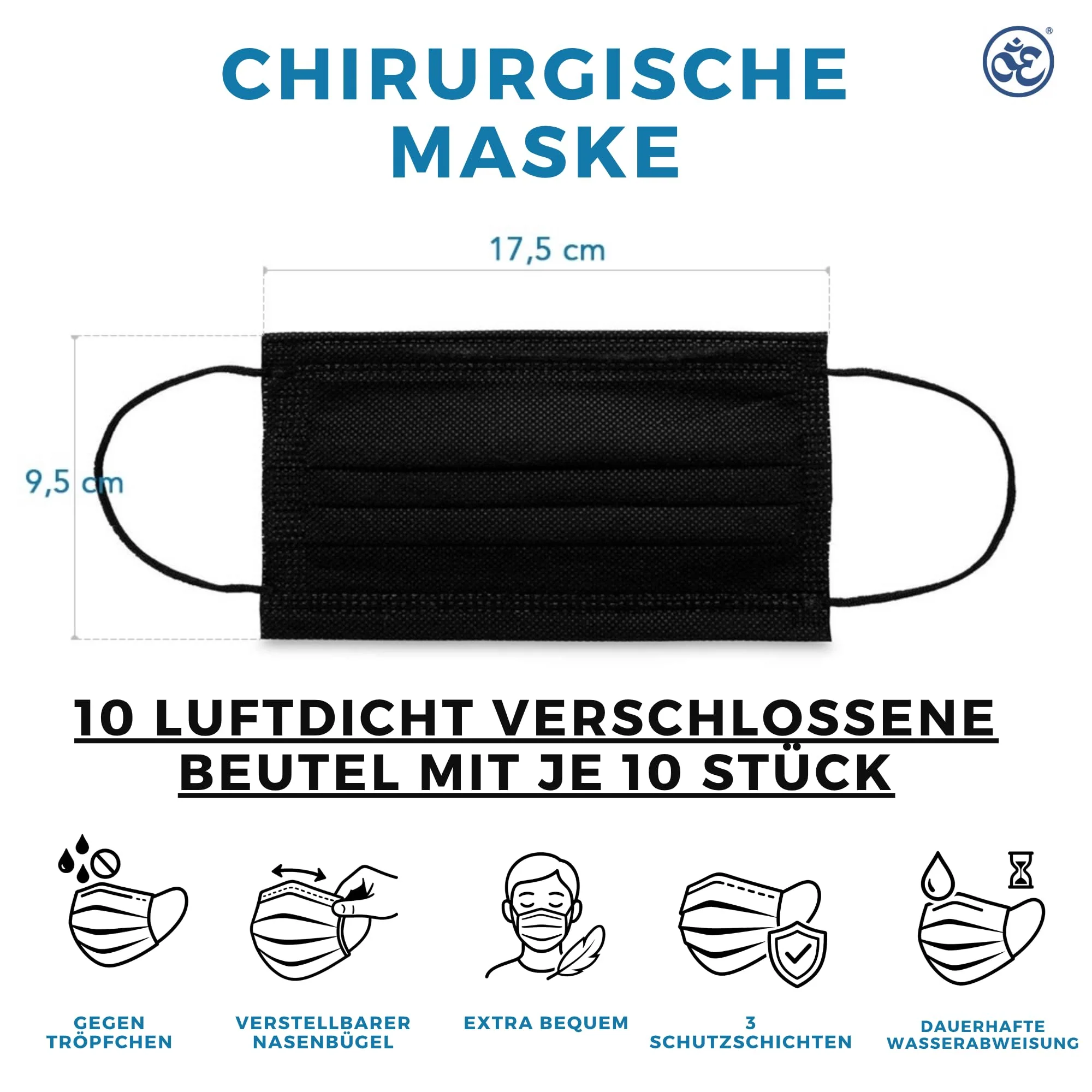 Stone&Stone Medizinisch Type IIR Norm black - Image 8