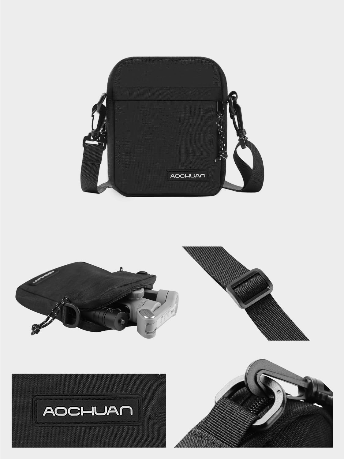 Storage Bag for Gimbal Stabilizer, Camera Bag with Adjustable Shoulder Strap, Sturdy Storage Bag Made of Oxford Fabric Material, Portable Bag for Camera, Gimbal Stabilizer & Accessories - Image 6