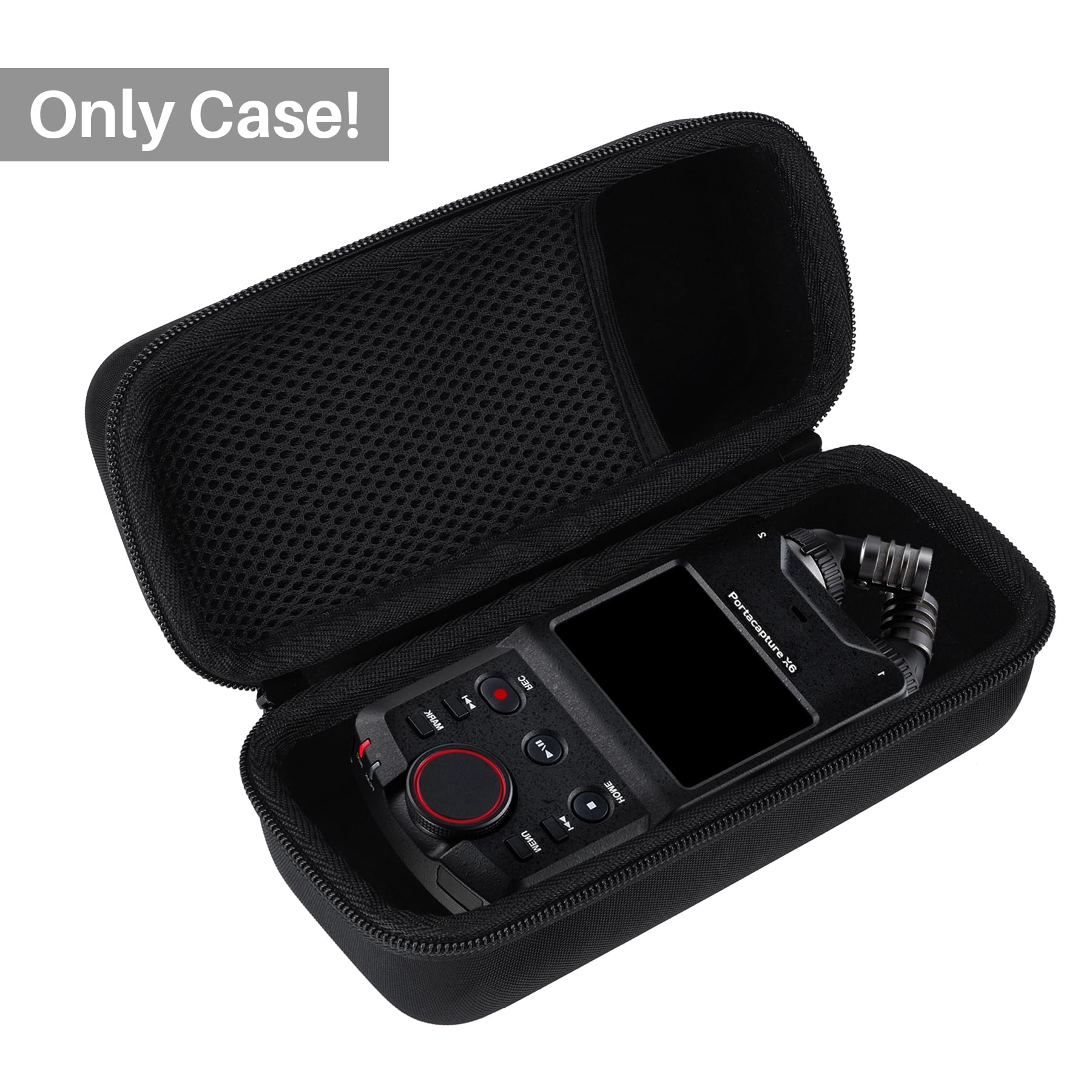 Storage Case Compatible with TASCAM Portacapture X6 32-bit Float Portable Audio Recorder Field Recorder Black Case for Tascam X6 - Image 2