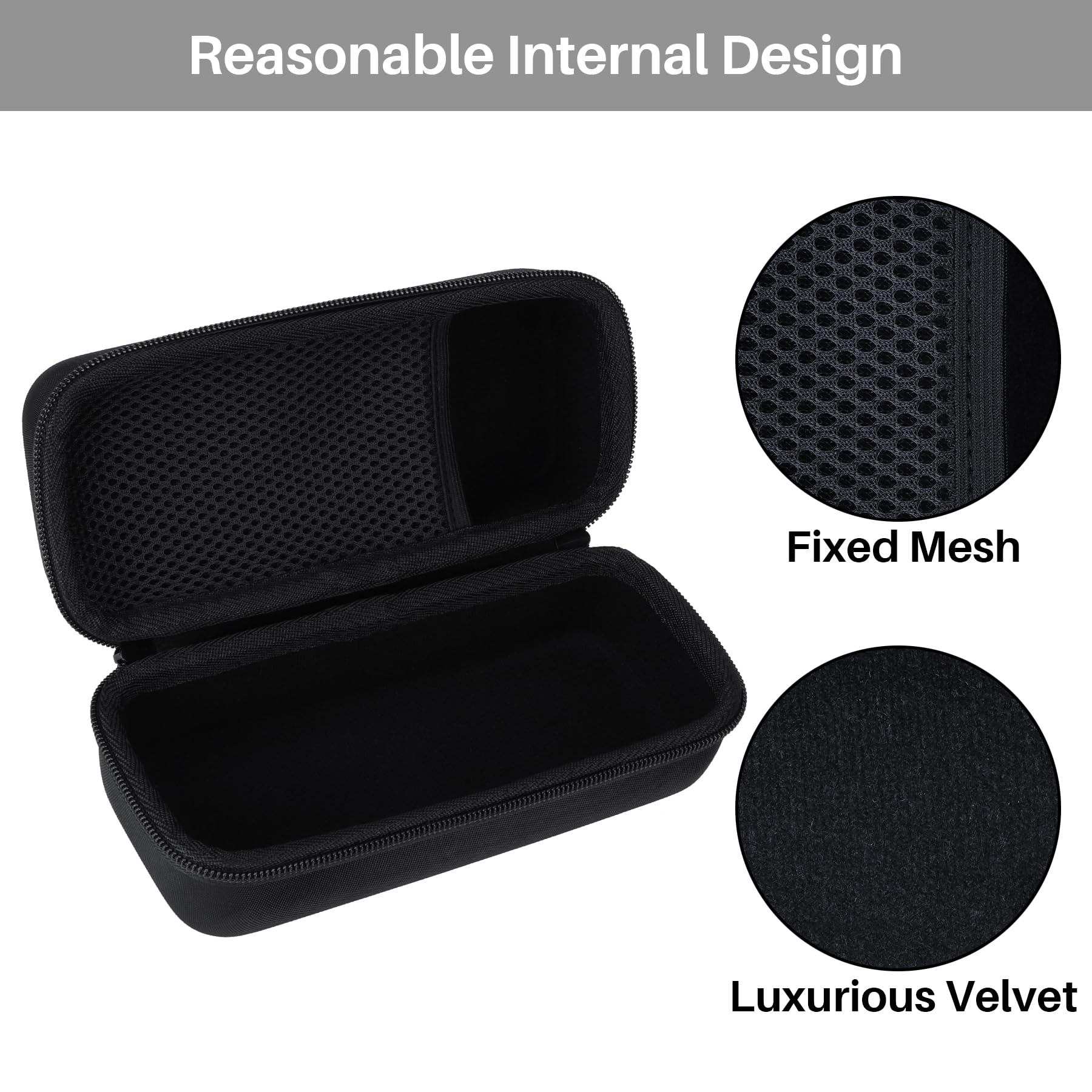Storage Case Compatible with TASCAM Portacapture X6 32-bit Float Portable Audio Recorder Field Recorder Black Case for Tascam X6 - Image 4