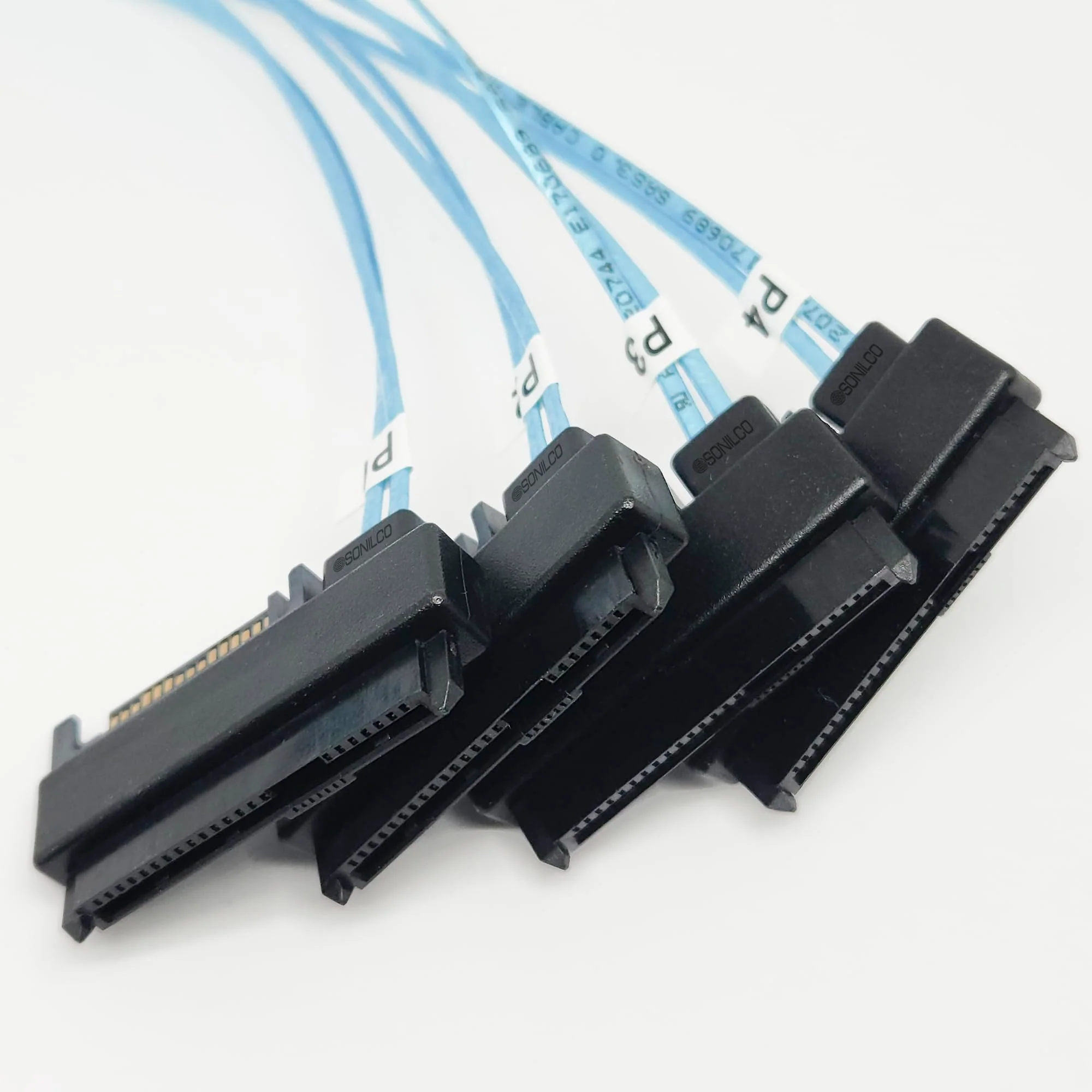 Storage Configurations Cable Mini SAS HDD SFF-8643 to 4 SFF-8482 with 15-pin Power Port Cord (1 Cable, 0.5 Meter / 1.6 Feet) 1 Cable - Image 4