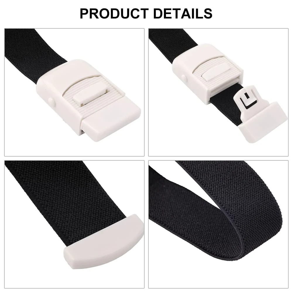 Storage Hose, Medical Nurse Tourniquet, Vein Congestion, Fast Tourniquet, Tourniquet Buckle, Tourniquet Bands, Vein Stowage Tube, Vein Stock, Storage Hose Black X2 - Image 3