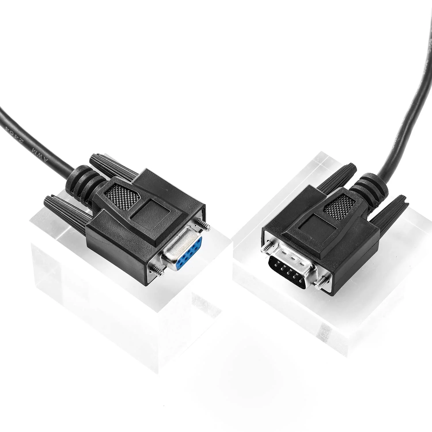 Straight Through DB9 RS232 Serial Cable, 6ft Male to Female 9 Pin Straight Through Extension Cable DB9 Male to Femal-6ft - Image 6