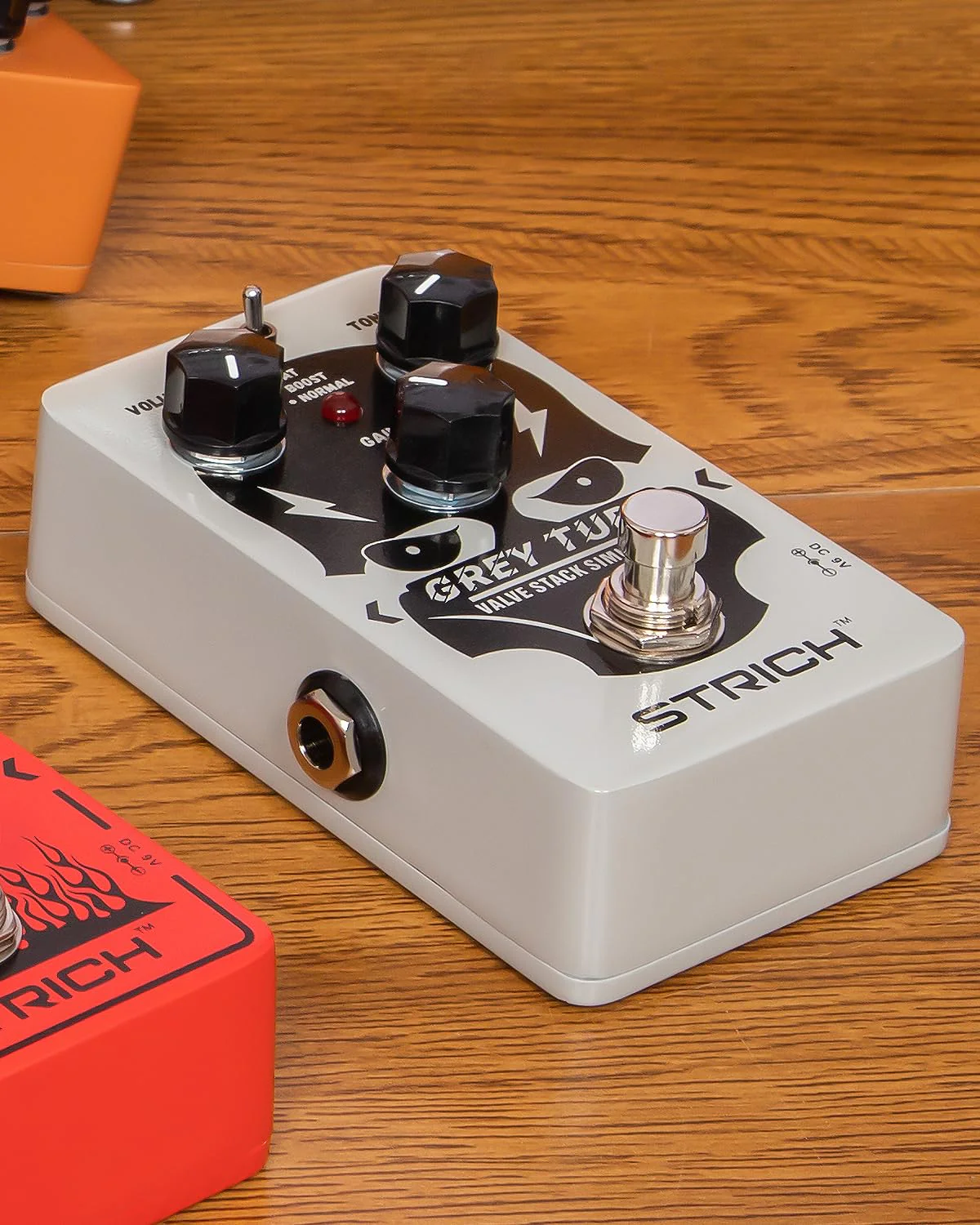 STRICH GREY TUBE Distortion Guitar Pedal, Distortion 3 Modes Fat, Boost, Normal Classic Crunch 80s Metal/Nu Metal, True Bypass for Electric Guitar, White White Distortion - Image 7